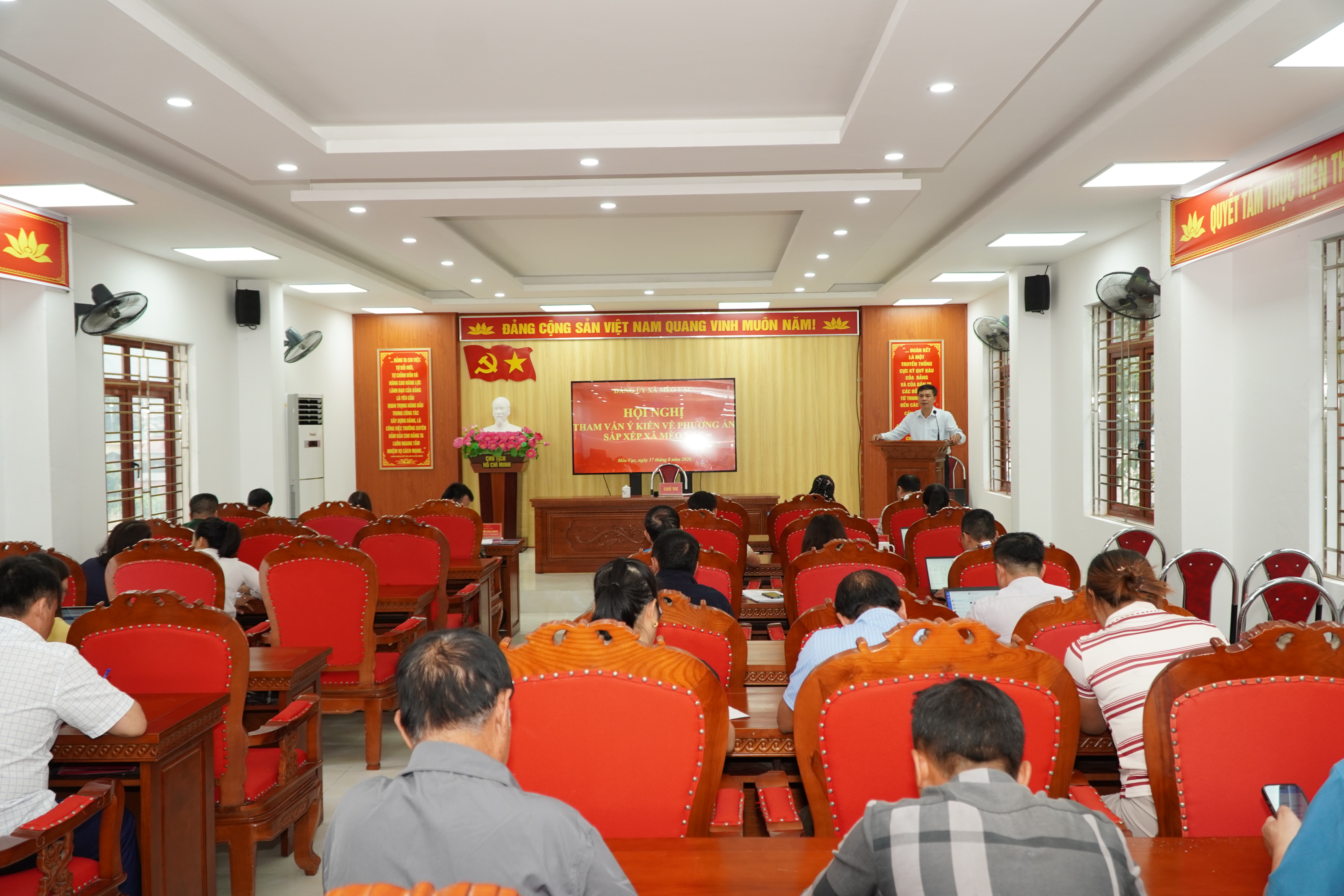 Xã Mèo Vạc tổ chức Hội nghị tham vấn, lấy ý kiến về việc sáp nhập xã