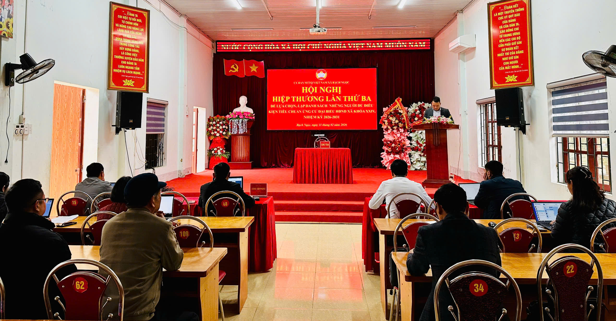  Hội nghị hiệp thương lần thứ ba lập danh sách ứng cử đại biểu HĐND xã Bạch Ngọc nhiệm kỳ 2026 – 2031