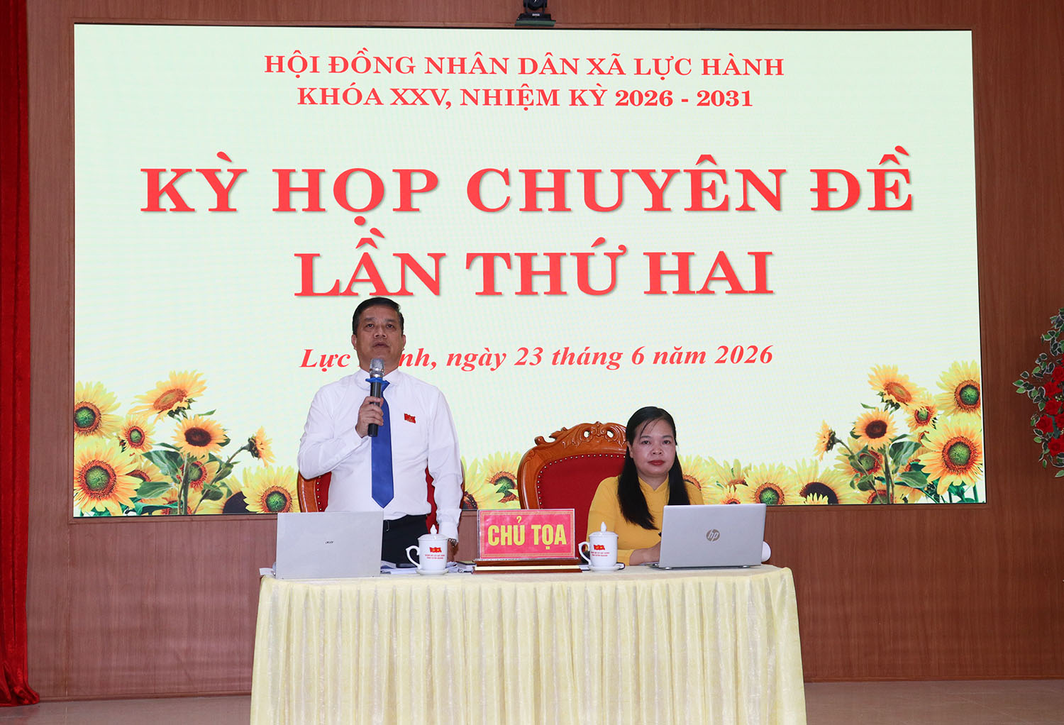 Lực Hành tổ chức thành công K  ỳ họp chuyên đề lần thứ hai, HĐND xã khóa XXV, nhiệm kỳ 2026 – 2031