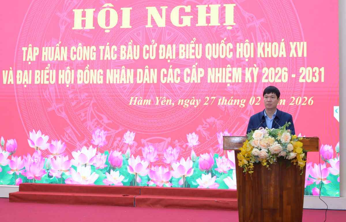 Xã Hàm Yên Tập huấn nghiệp vụ công tác bầu cử