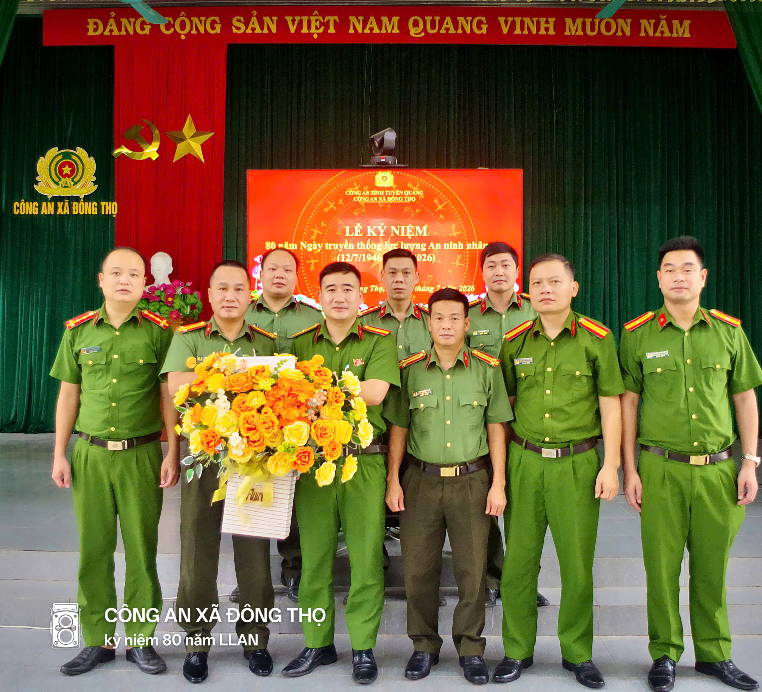 CÔNG AN XÃ ĐÔNG THỌ GẶP MẶT KỶ NIỆM 80 NĂM NGÀY TRUYỀN THỐNG LỰC LƯỢNG AN NINH NHÂN DÂN (12/7/1946 - 12/7/2026)