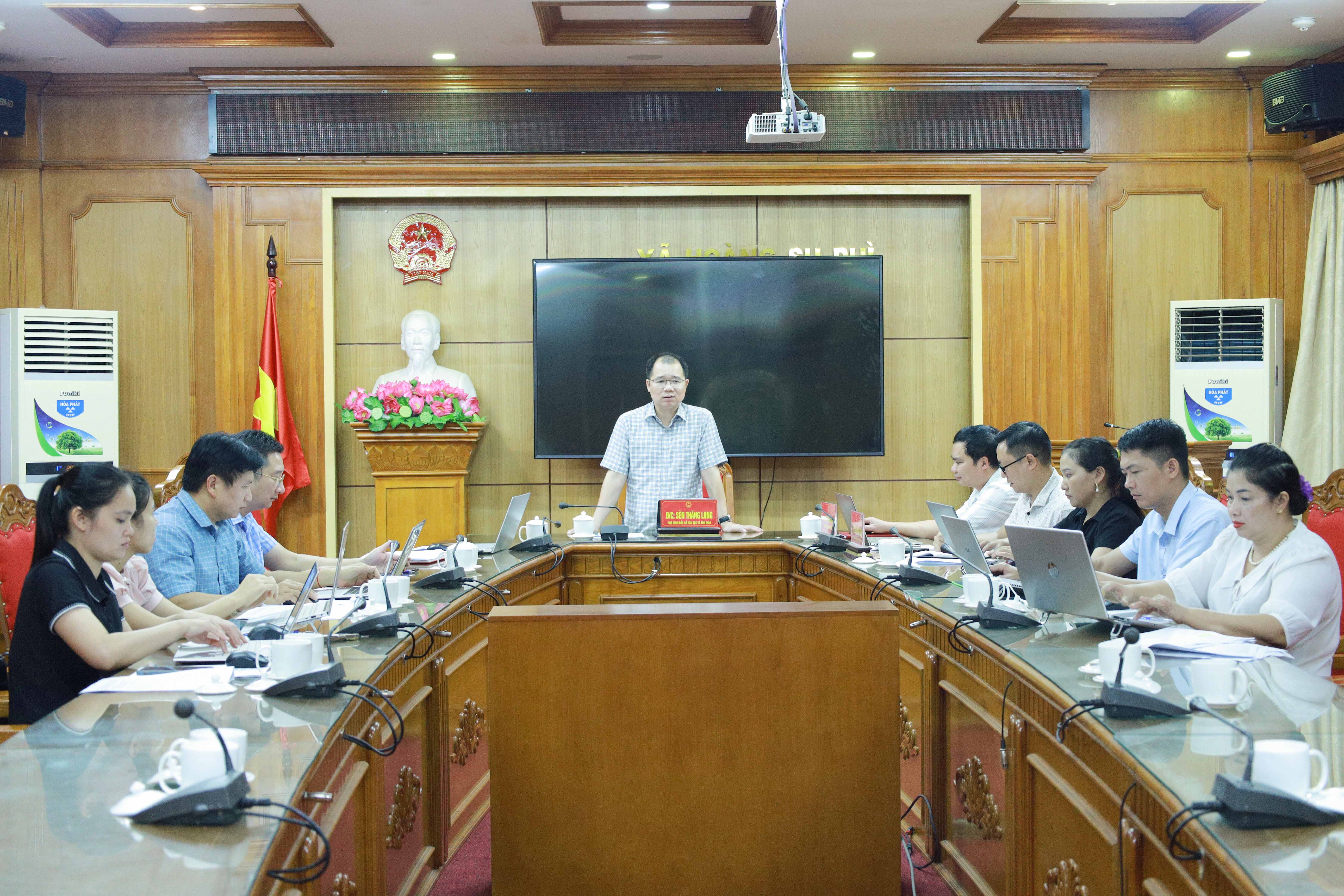 Sở Dân tộc và Tôn giáo làm việc với xã Hoàng Su Phì