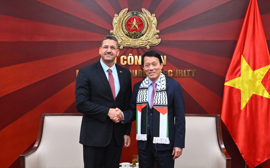 CỦNG CỐ HỢP TÁC AN NINH, THỰC THI PHÁP LUẬT GIỮA VIỆT NAM VÀ PALESTINE