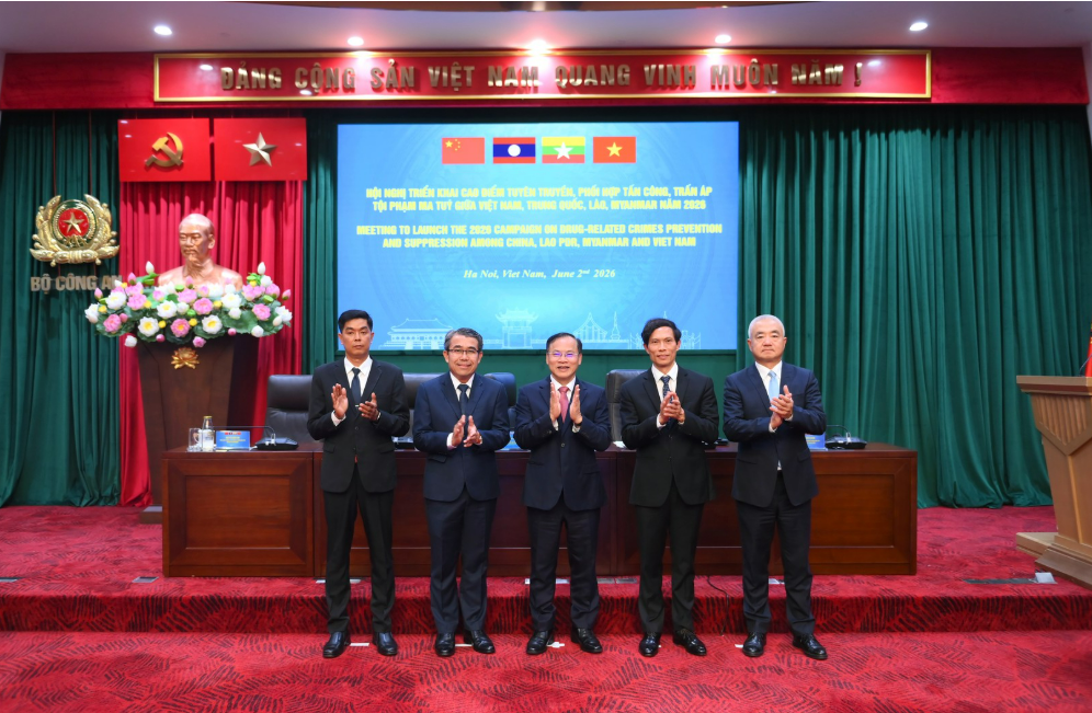 TRIỂN KHAI CAO ĐIỂM TUYÊN TRUYỀN, PHỐI HỢP TẤN CÔNG, TRẤN ÁP TỘI PHẠM MA TÚY GIỮA VIỆT NAM, TRUNG QUỐC, LÀO, MYANMAR