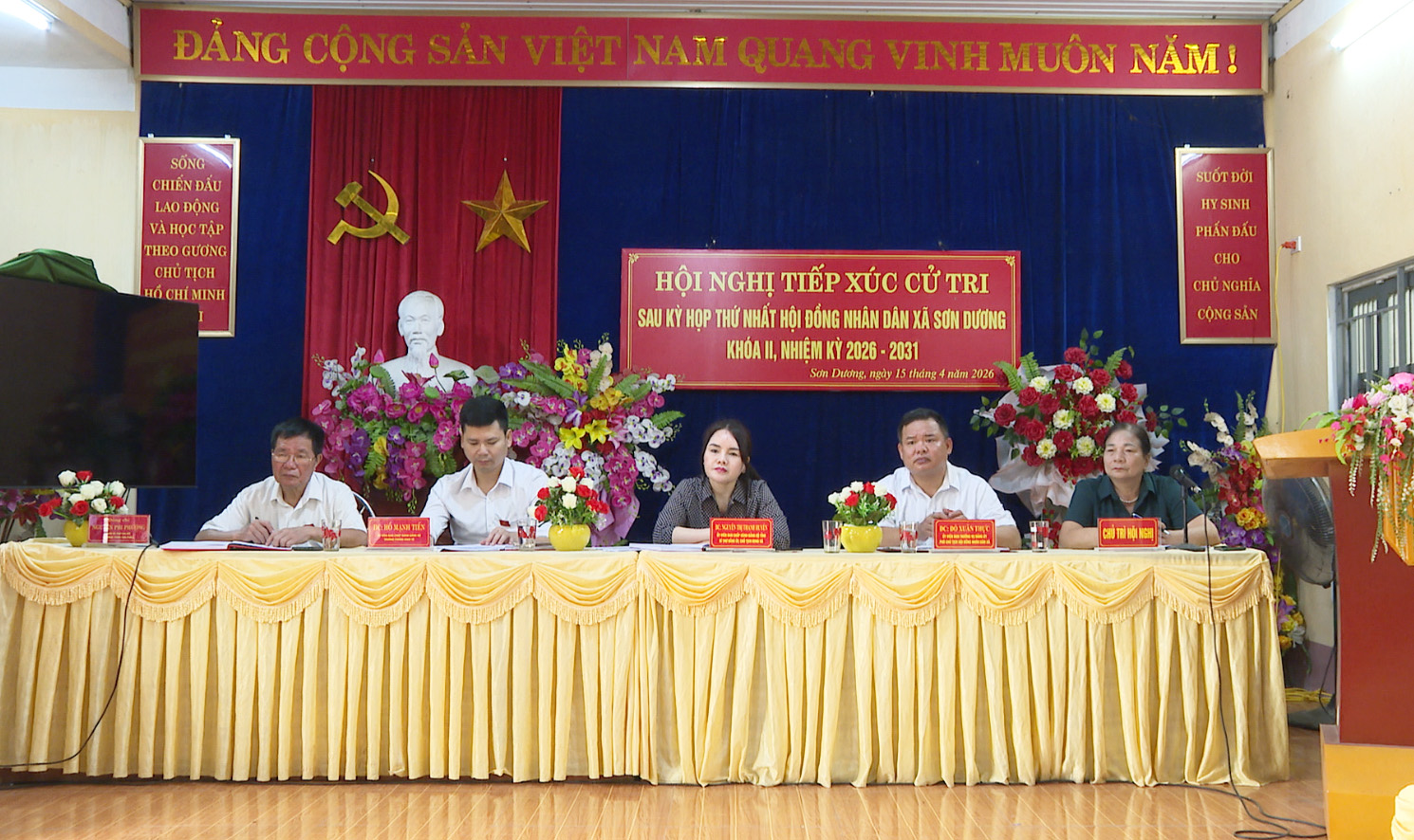  Tổ đại biểu số 5 HĐND xã Sơn Dương tiếp xúc cử tri sau Kỳ họp thứ nhất HĐND xã khóa II, nhiệm kỳ 2026–2031