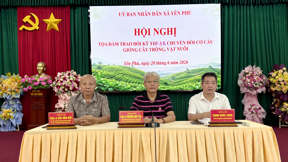XÃ YÊN PHÚ TỔ CHỨC HỘI NGHỊ TOẠ ĐÀM TRAO ĐỔI KỸ THUẬT, CHUYỂN ĐỔI CƠ CẤU GIỐNG CÂY TRỒNG, VẬT NUÔI