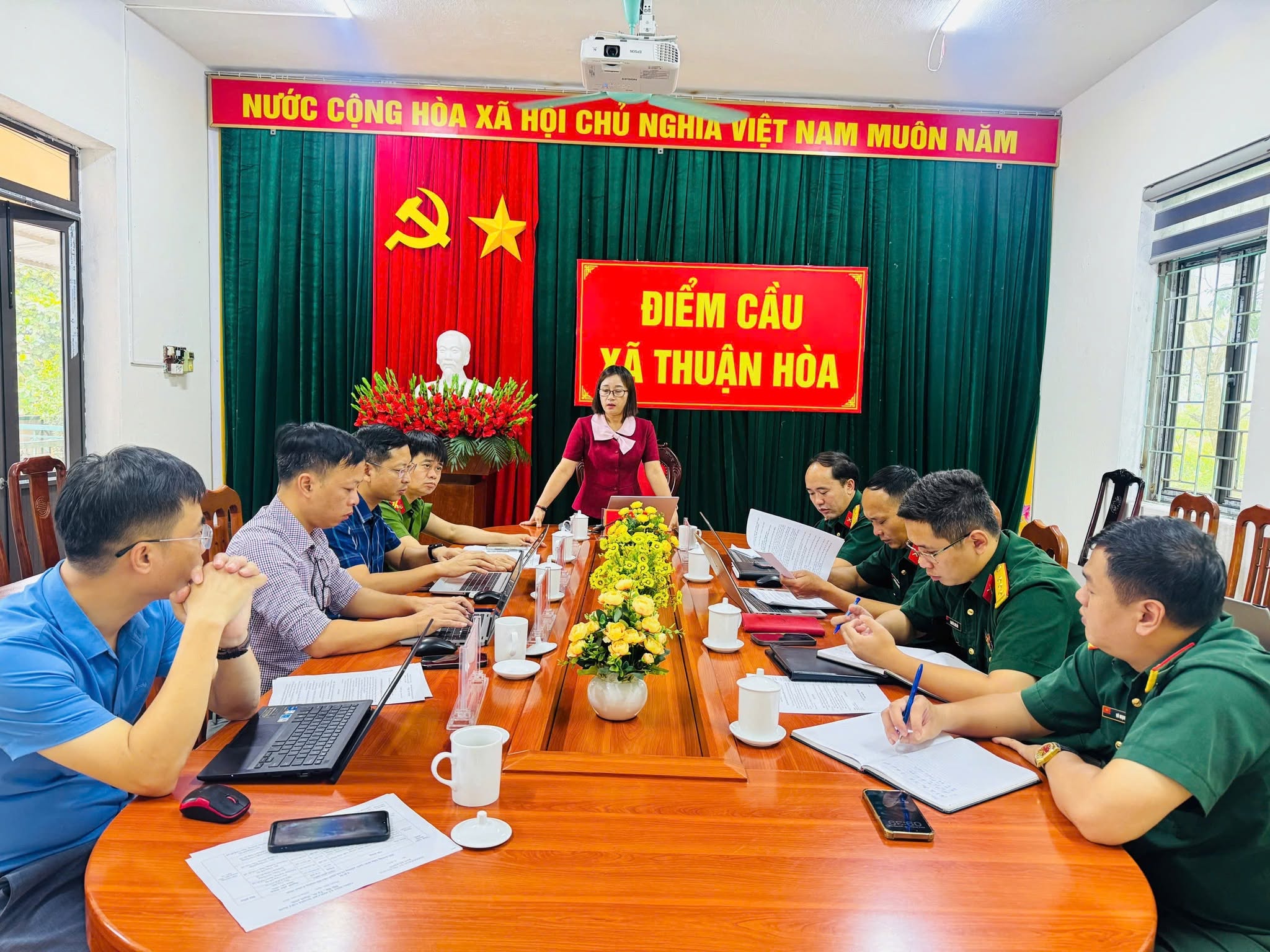 Thuận Hòa họp Hội đồng Giáo dục quốc phòng và an ninh, chuẩn bị bồi dưỡng kiến thức cho đối tượng 4