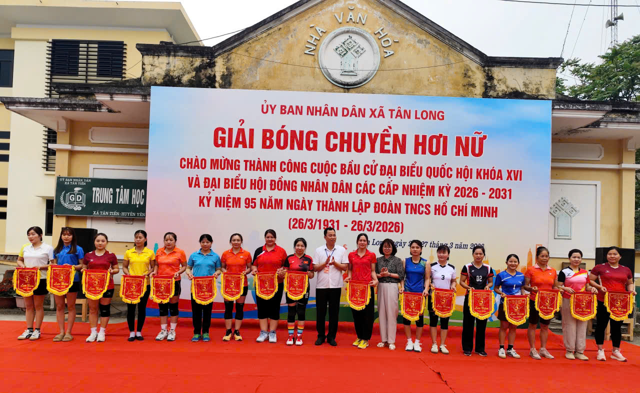 SÔI NỔI GIẢI BÓNG CHUYỀN HƠI NỮ XÃ TÂN LONG NĂM 2026