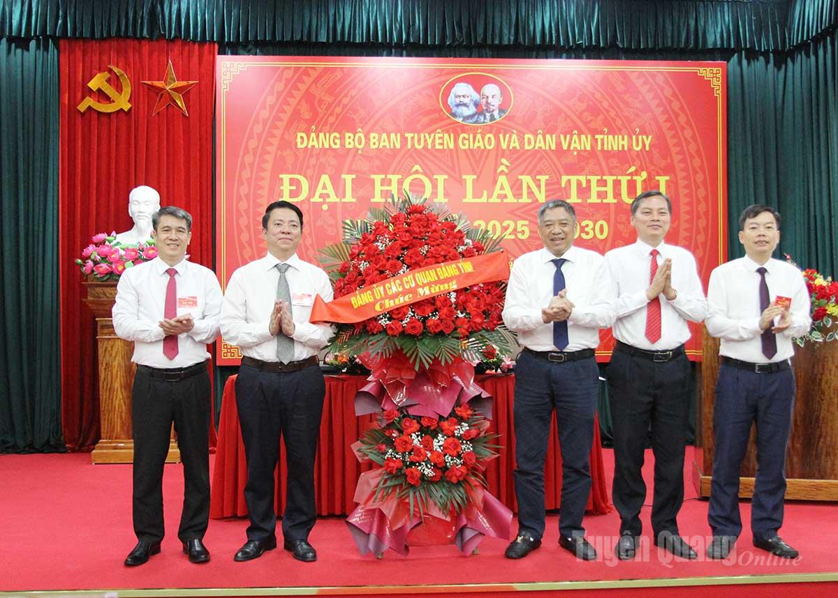 Đại hội Đảng bộ Ban Tuyên giáo và Dân vận Tỉnh ủy lần thứ I nhiệm kỳ 2025-2030