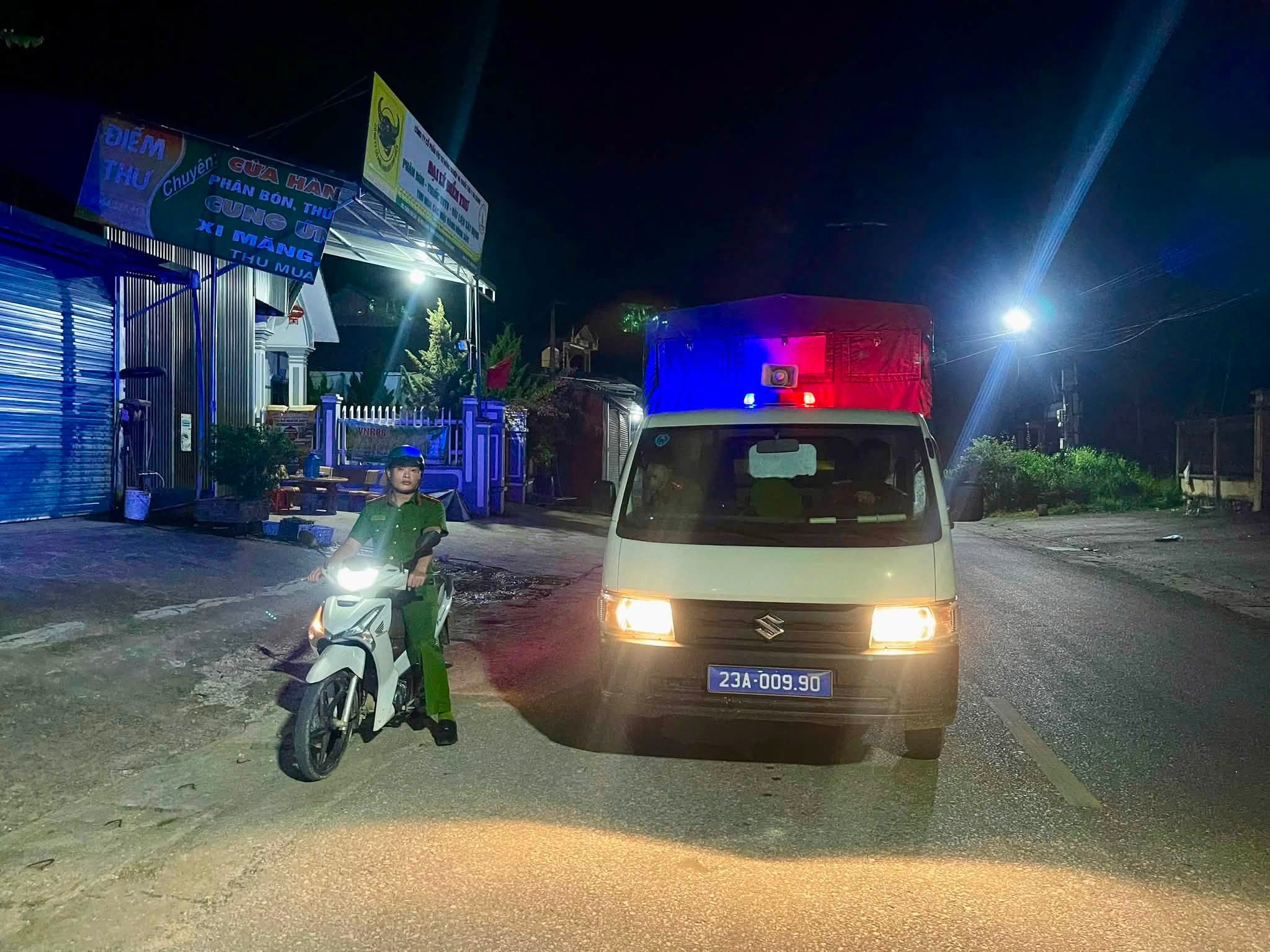 Công an xã Yên Thành tăng cường tuần tra, bảo đảm an ninh trật tự, ATGT dịp lễ Quốc khánh 2/9