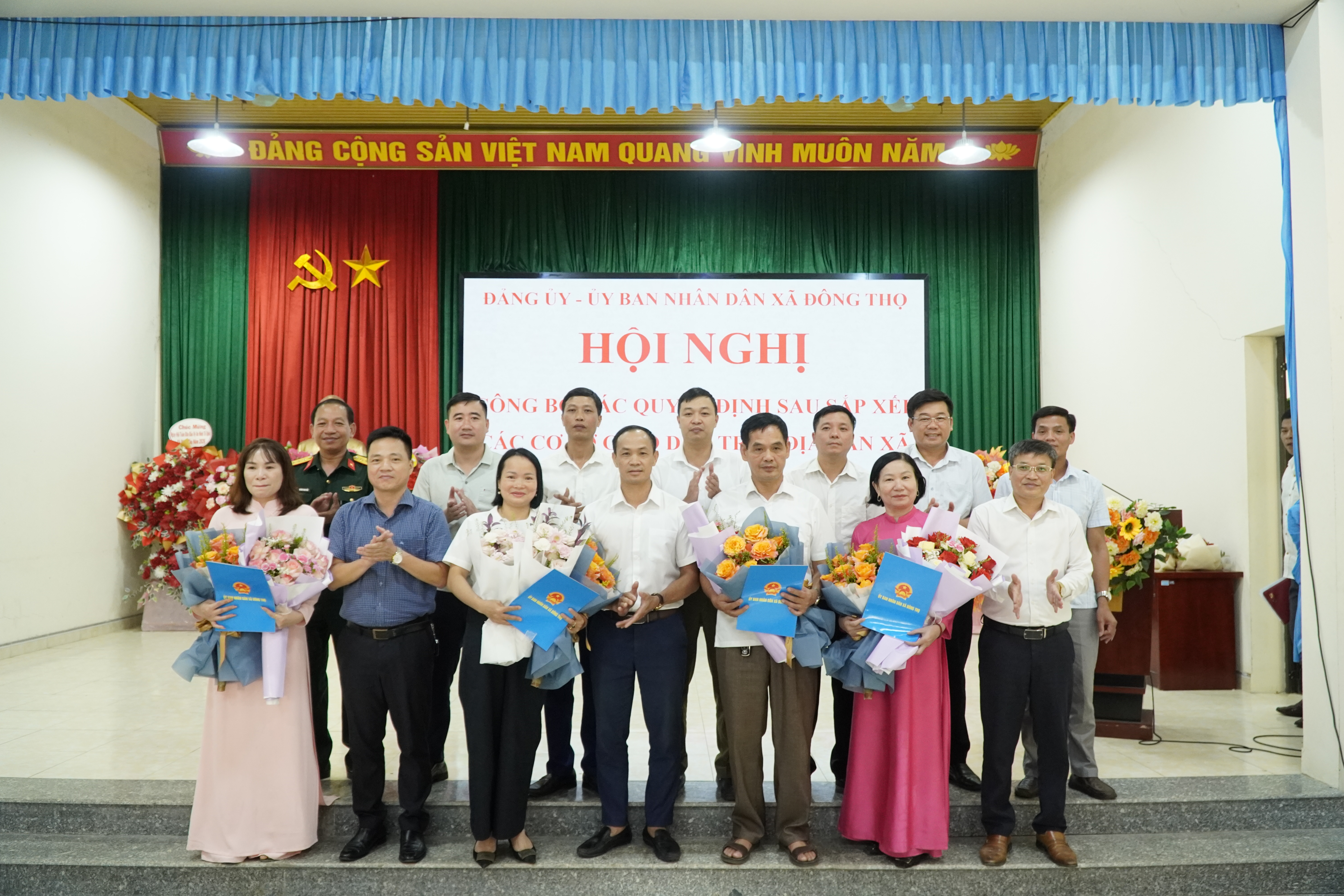 Hội nghị công bố các quyết định sau sắp xếp các cơ sở giáo dục trên địa bàn xã Đông Thọ