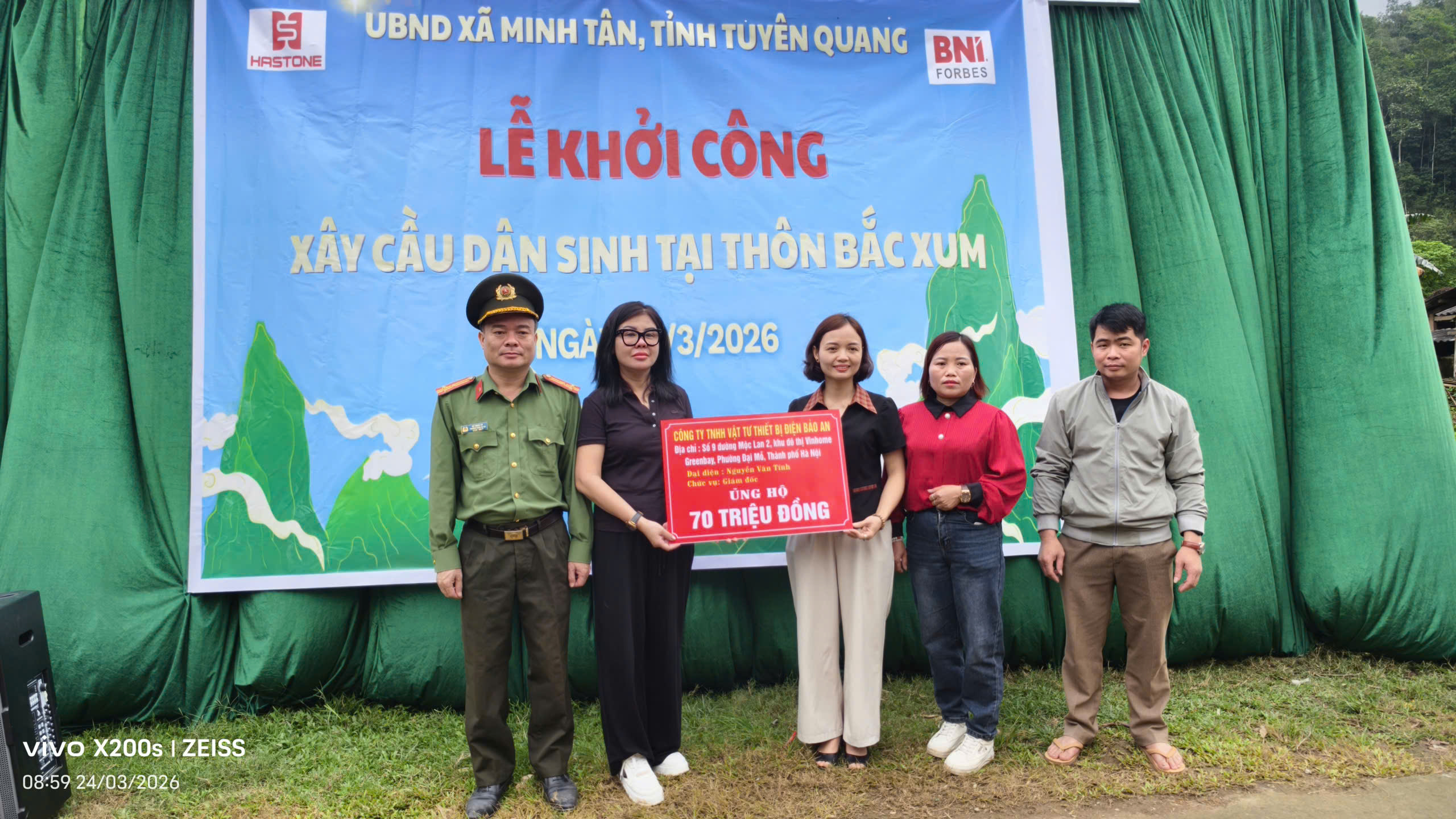 MINH TÂN KHỞI CÔNG XÂY DỰNG CẦU DÂN SINH BẮC XUM