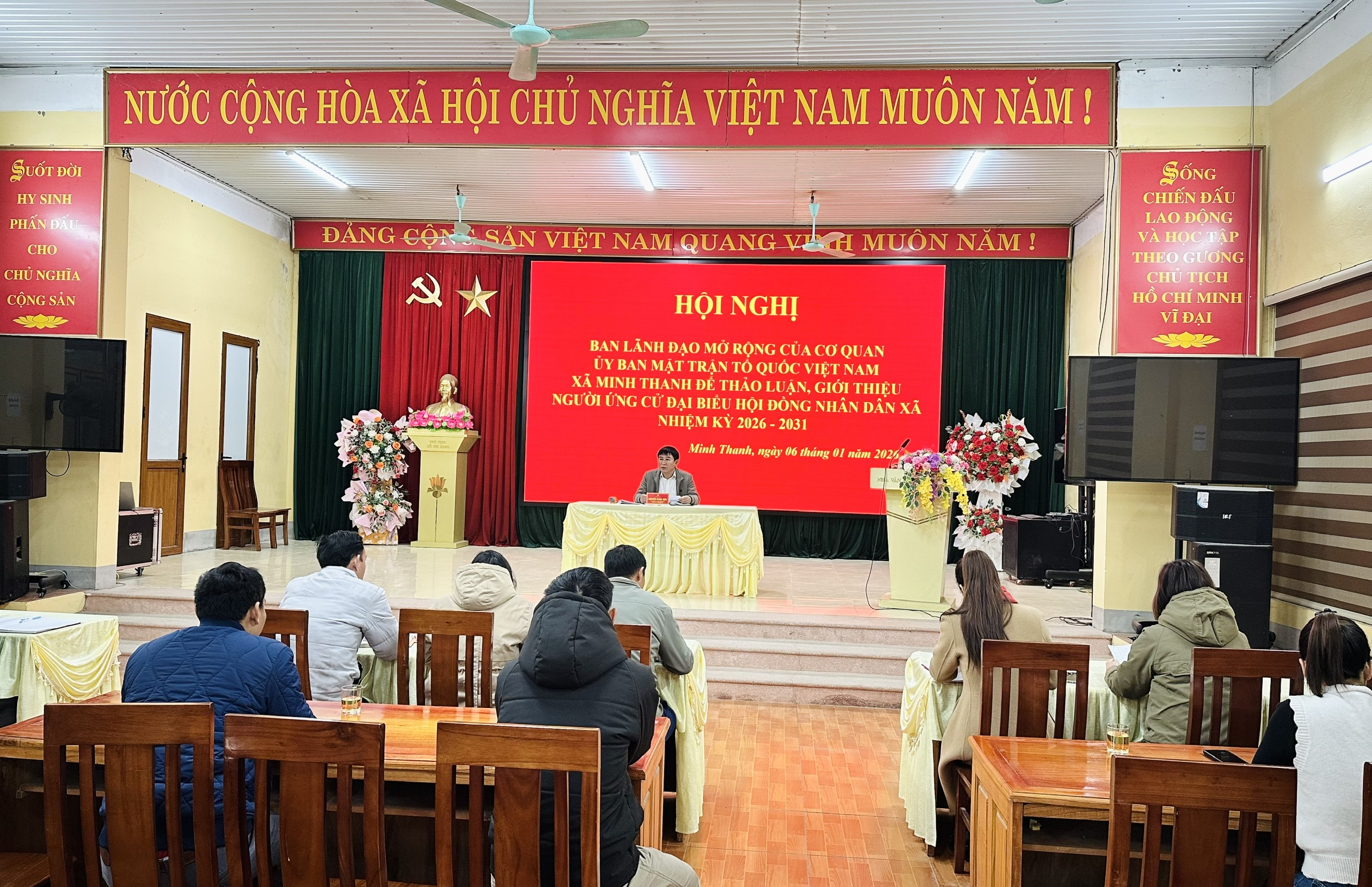 Hội nghị ban lãnh đạo mở rộng các cơ quan Ủy ban MTTQ xã Minh Thanh