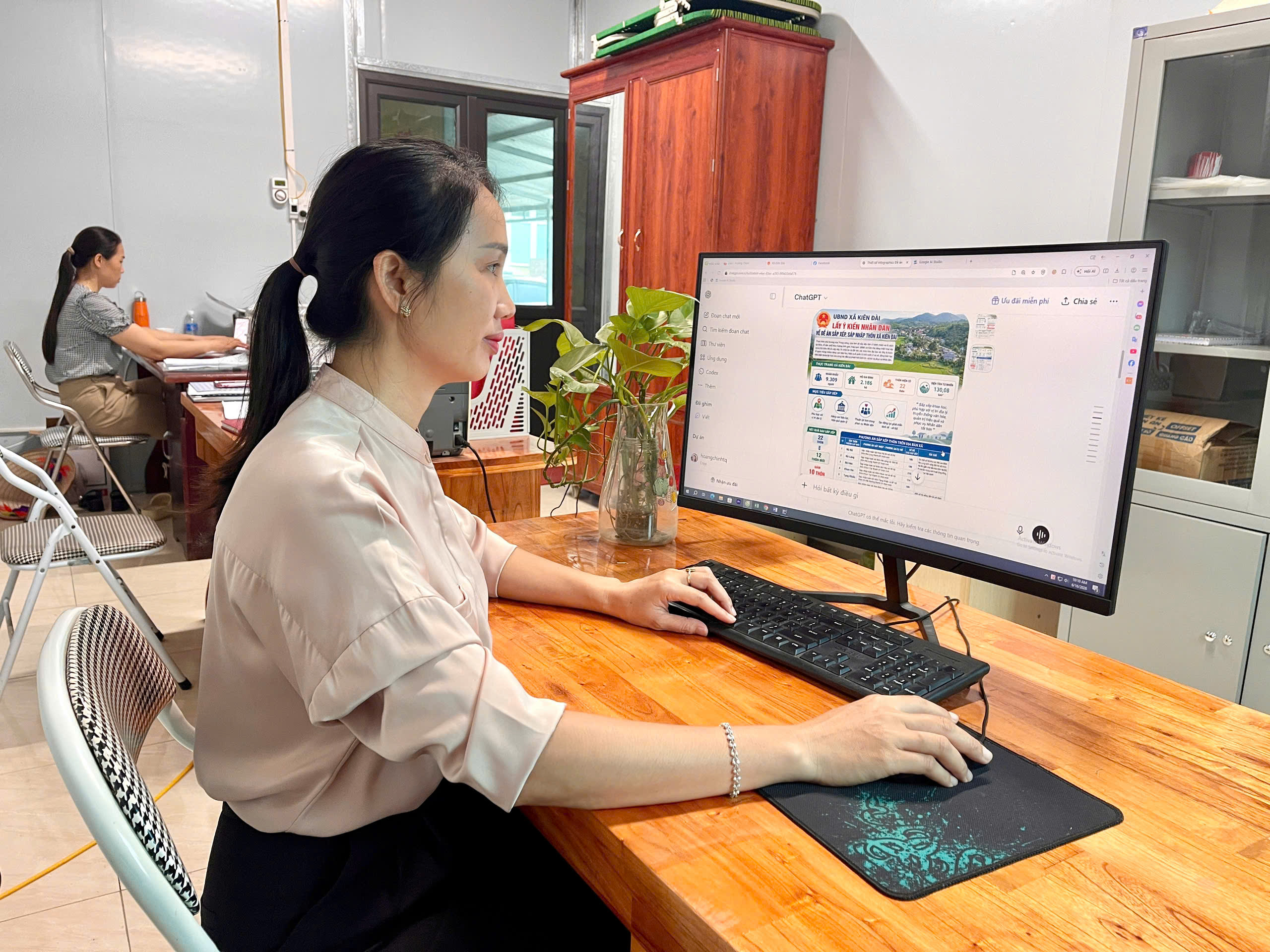 Xã Kiên Đài đẩy mạnh ứng dụng AI trong công tác tuyên truyền