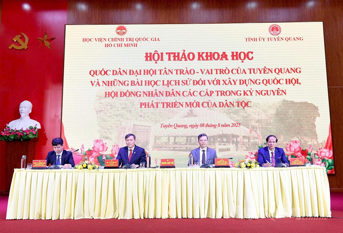 Hội thảo khoa học Quốc dân Đại hội Tân Trào – Vai trò của Tuyên Quang và những bài học lịch sử