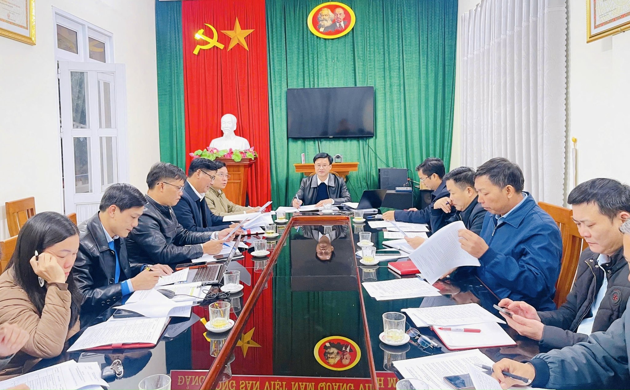 XÃ SƠN THỦY TRIỂN KHAI ĐÚNG TIẾN ĐỘ CÔNG TÁC BẦU CỬ ĐẠI BIỂU QUỐC HỘI KHÓA XVI VÀ HĐND CÁC CẤP