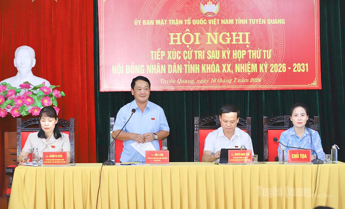 Tập trung giải quyết, có kết quả cụ thể trả lời kiến nghị của cử tri phường Nông Tiến