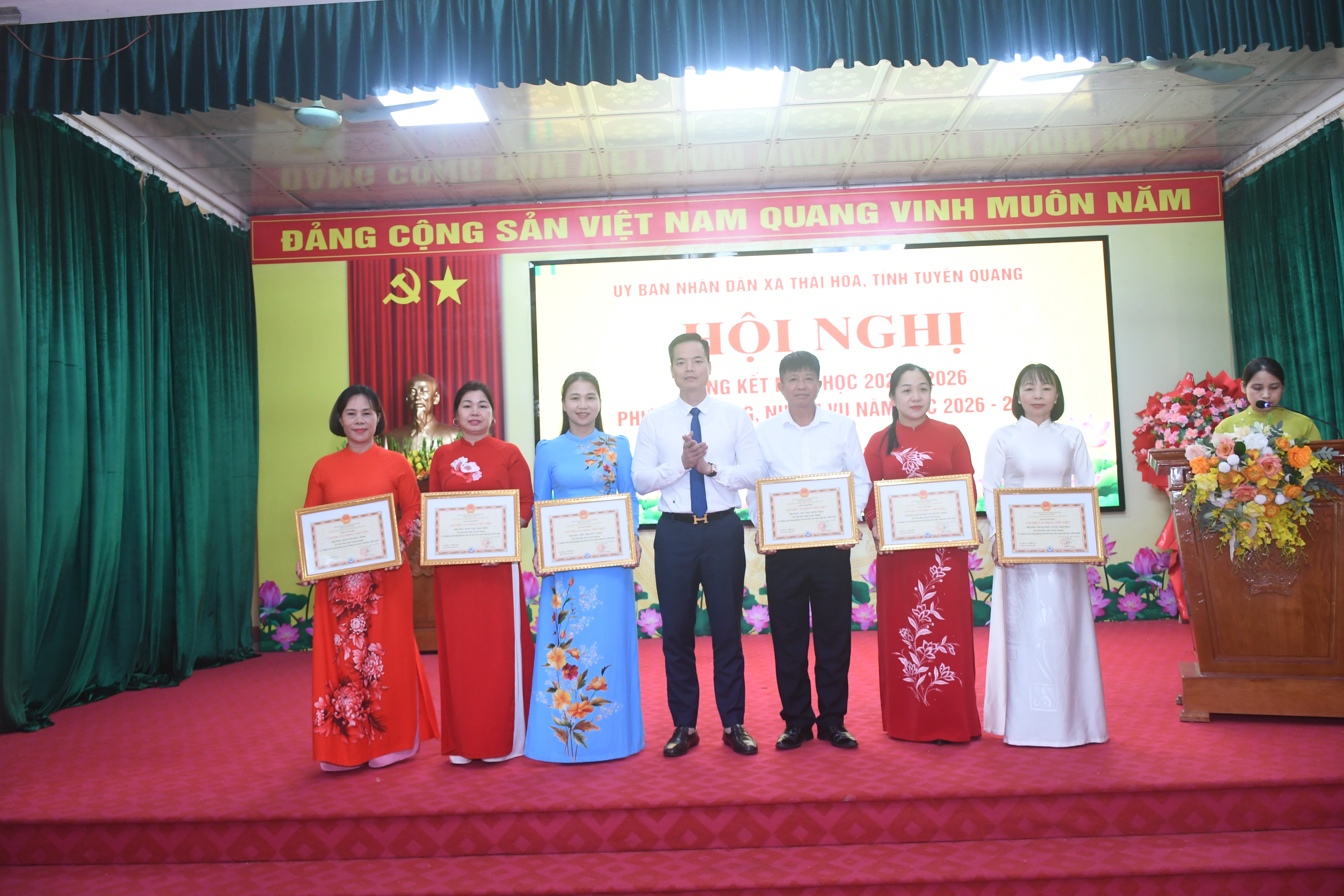 Xã Thái Hòa tổng kết năm học 2025–2026, triển khai nhiệm vụ năm học 2026–2027 và công bố quyết định sắp xếp các cơ sở giáo dục