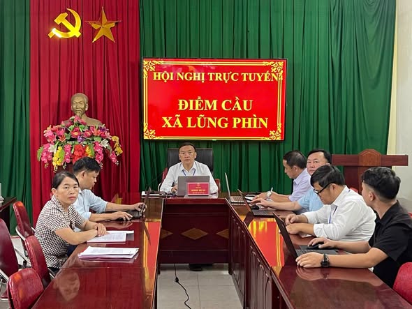 Lũng Phìn tham gia Hội nghị trực tuyến đánh giá tiến độ thực hiện nhiệm vụ chỉnh lý, số hóa tài liệu, hồ sơ điện tử trên địa bàn tỉnh