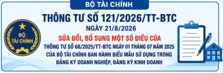 Bộ Tài chính sửa đổi, bổ sung một số biểu mẫu đăng ký doanh nghiệp