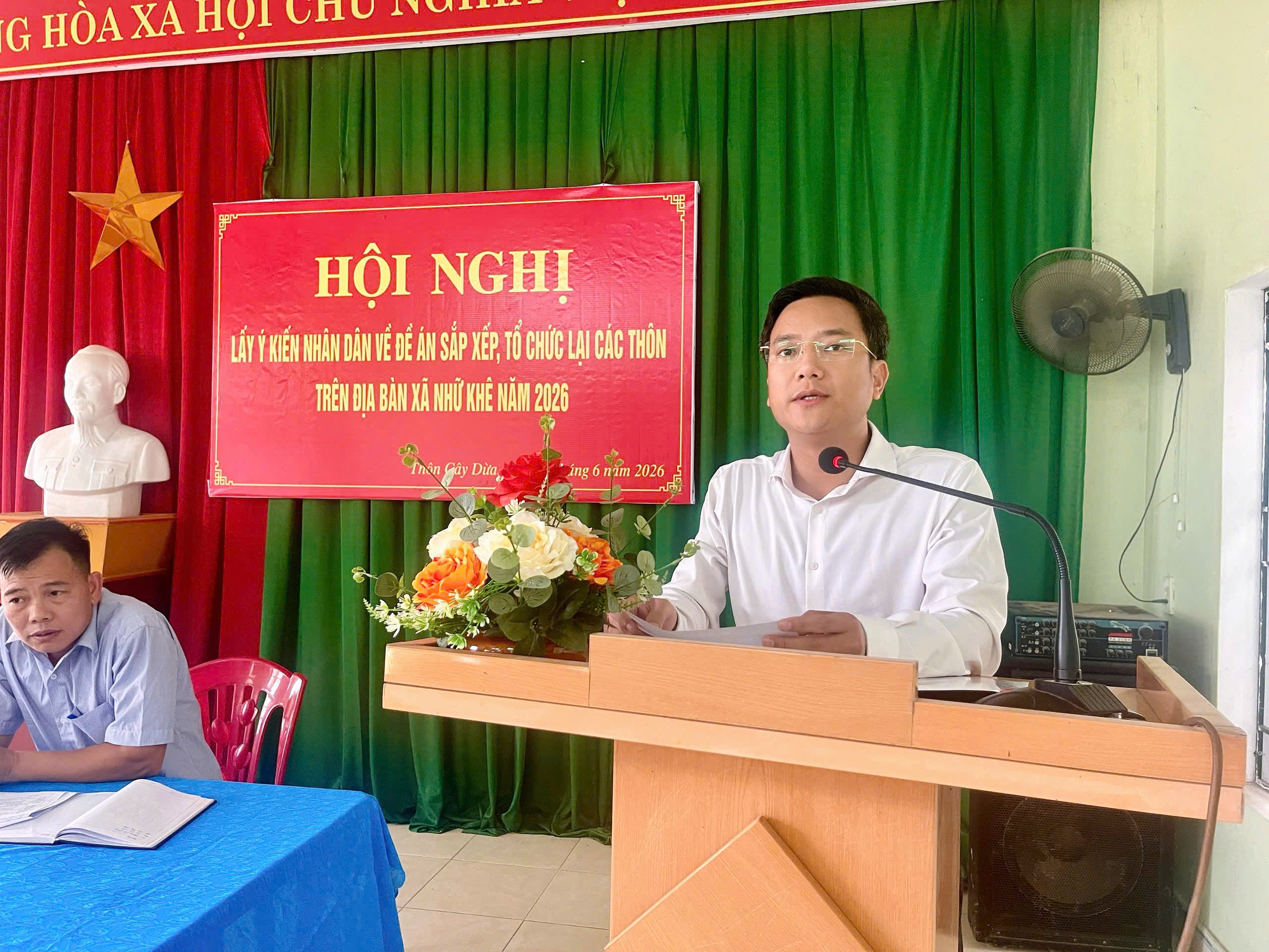 XÃ NHỮ KHÊ TỔ CHỨC HỘI NGHỊ LẤY Ý KIẾN NHÂN DÂN VỀ ĐỀ ÁN SẮP XẾP, TỔ CHỨC LẠI CÁC THÔN NĂM 2026
