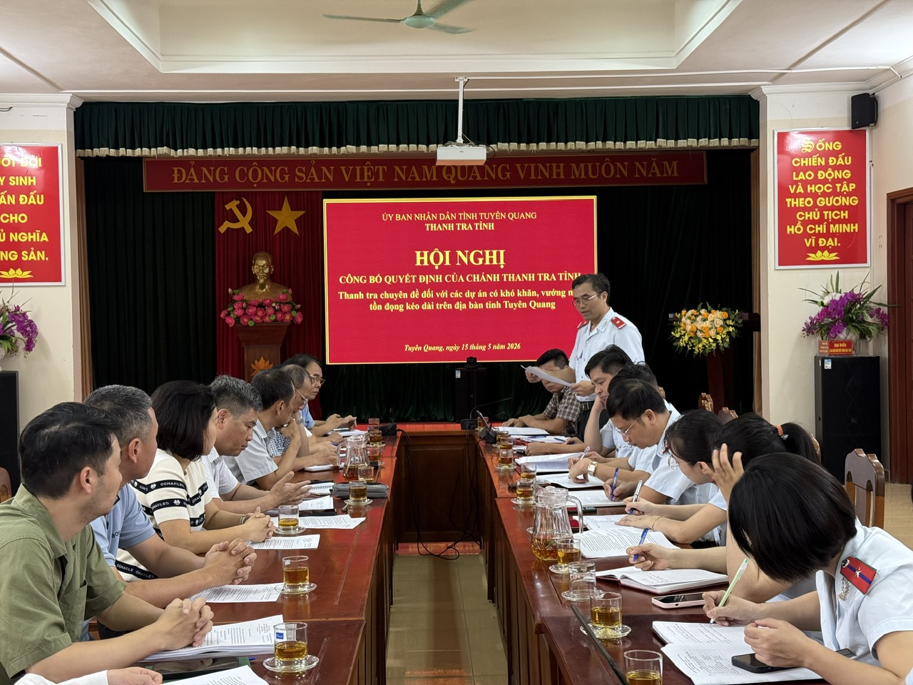 Thanh tra tỉnh công bố quyết định thanh tra chuyên đề đối với các Dự án có khó khăn vướng mắc, tồn đọng kéo dài trên địa bàn tỉnh Tuyên Quang