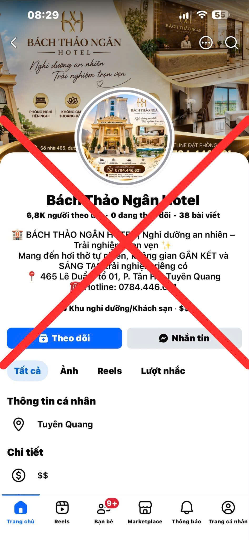 CẢNH GIÁC THỦ ĐOẠN LỪA ĐẢO "MẠO DANH FANPAGE KHÁCH SẠN, NHÀ HÀNG" ĐẶT CỌC TRỰC TUYẾN DỊP LỄ HỘI THÀNH TUYÊN 2026