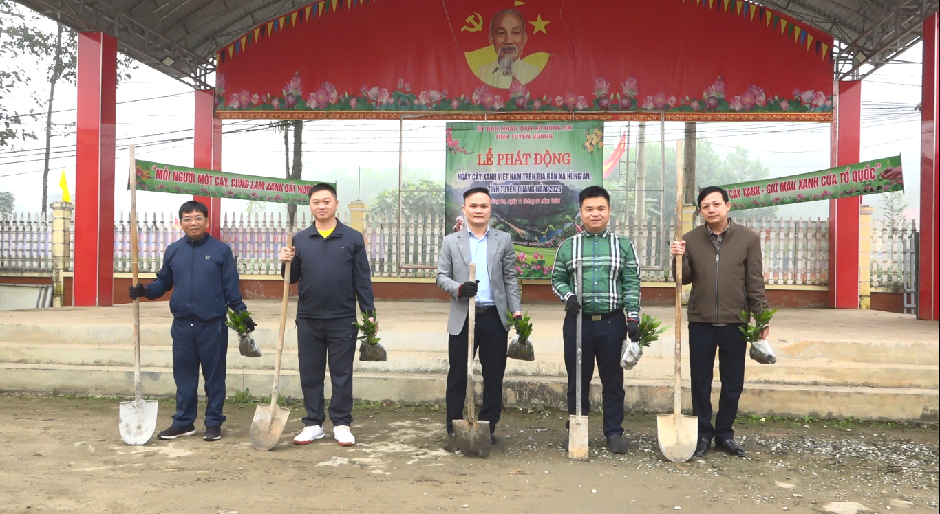 Hùng An tổ chức Lễ phát động ngày cây xanh Việt Nam năm 2026