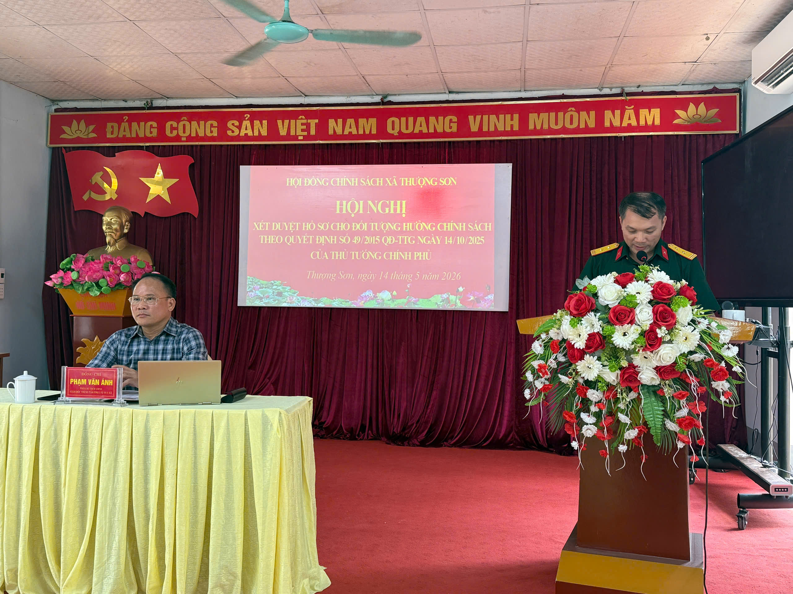  Xã Thượng Sơn tổ chức hội nghị xét duyệt đối tượng hưởng chính sách theo Quyết định 49/2015/QĐ-TTg