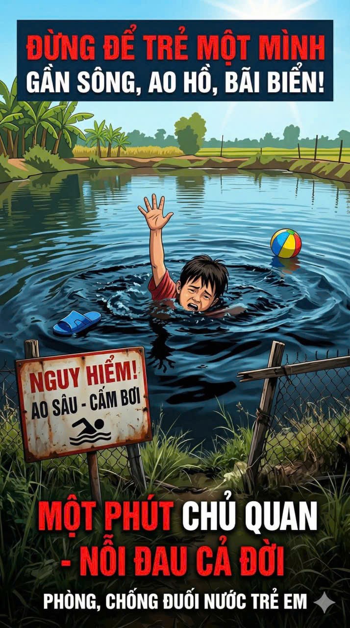 Mùa hè là khoảng thời gian các em học sinh được nghỉ ngơi, vui chơi sau một năm học tập căng thẳng. Tuy nhiên, đây cũng là thời điểm nguy cơ xảy ra tai nạn thương tích, đặc biệt là tai nạn đuối nước ở trẻ em tăng cao. 