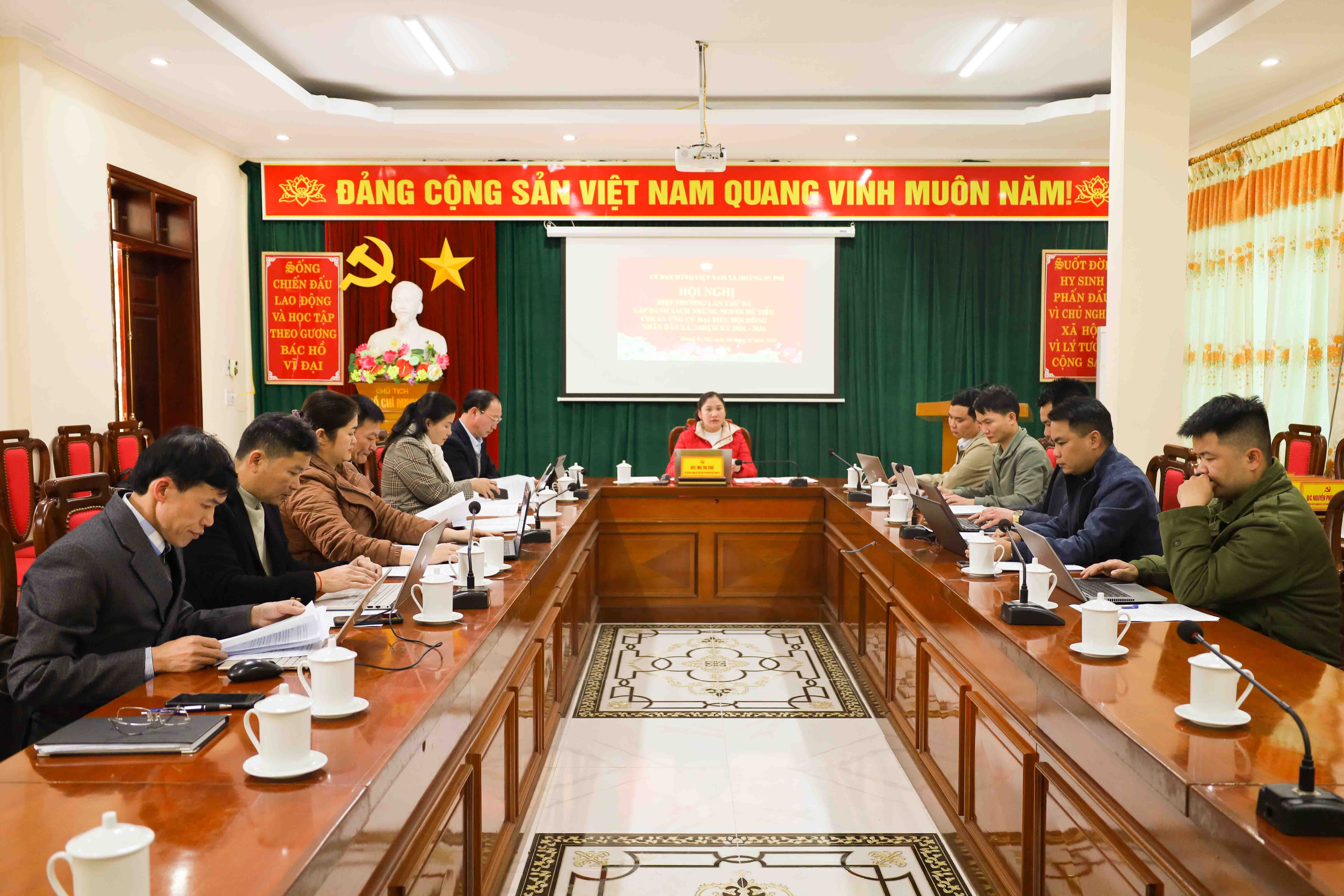 Uỷ ban MTTQ VN xã Hoàng Su Phì tổ chức Hội nghị Hiệp thương lần thứ 3