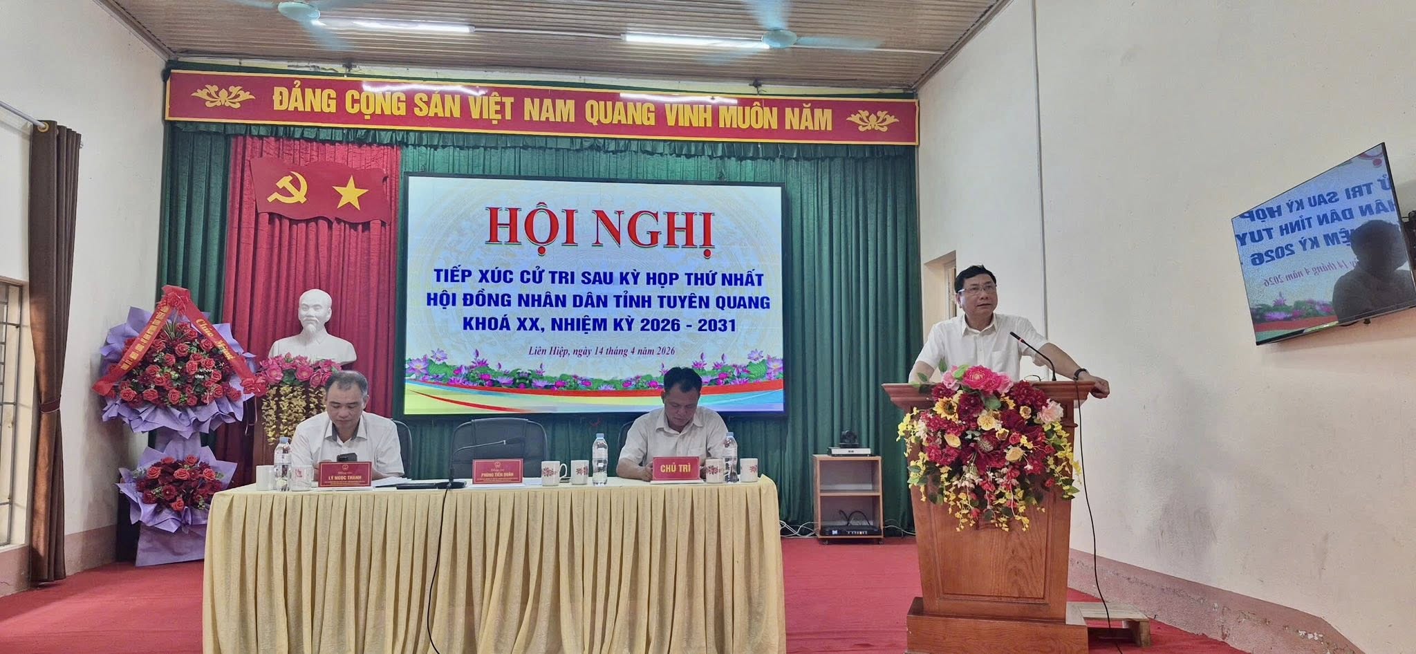 Tổ đại biểu số 04 HĐND tỉnh khóa XX đã tiếp xúc cử tri sau kỳ họp thứ nhất tại xã Liên Hiệp