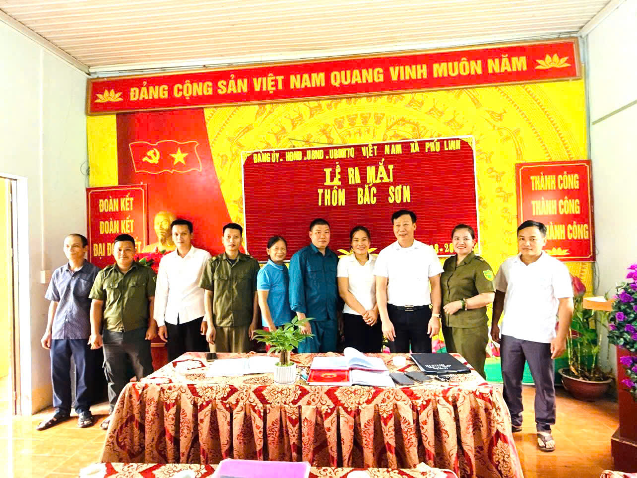 XÃ PHÚ LINH TỔ CHỨC LỄ RA MẮT THÔN BẮC SƠN