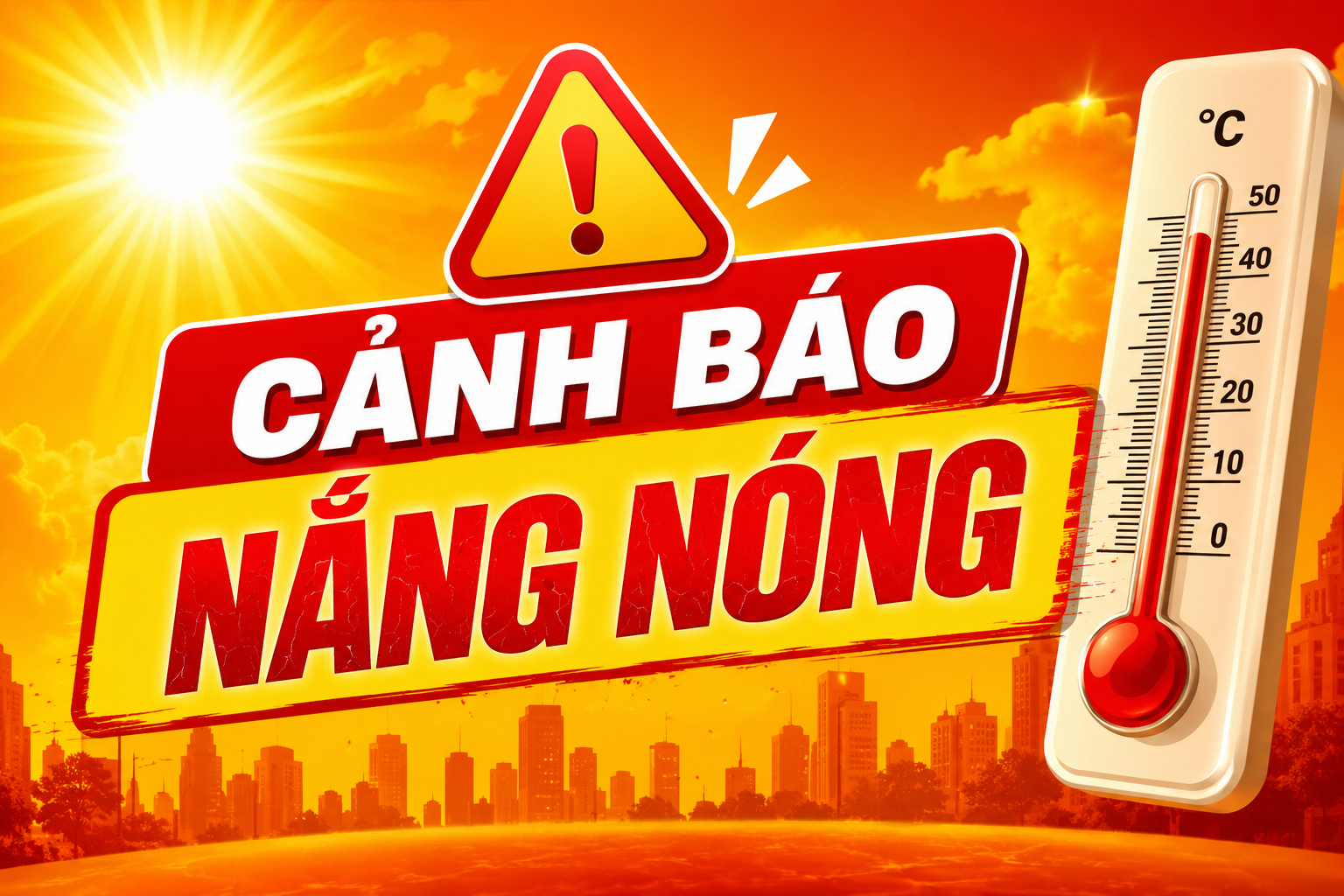 Cảnh báo nắng nóng diện rộng tại Bắc Bộ và Trung Bộ, Bắc Mê (Tuyên Quang) ghi nhận 39,9°C
