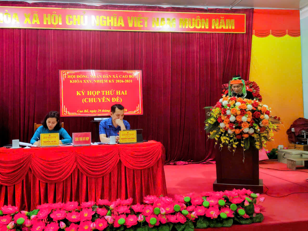 Xã Cao Bồ: Tổ chức thành công Kỳ họp thứ 2 (chuyên đề), khóa XXV, nhiệm kỳ 2026–2031