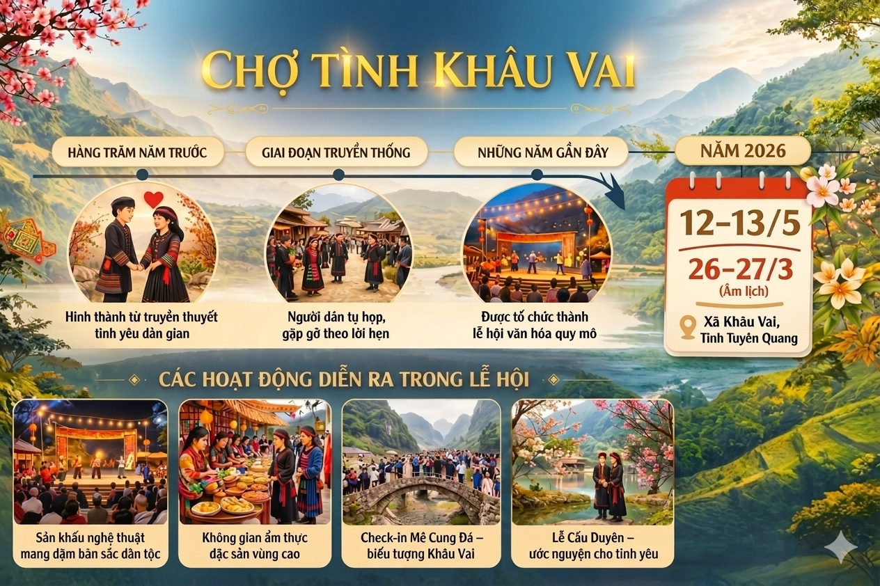 Khâu Vai sẵn sàng cho mùa lễ hội “Phiên chợ tình mãi gọi”