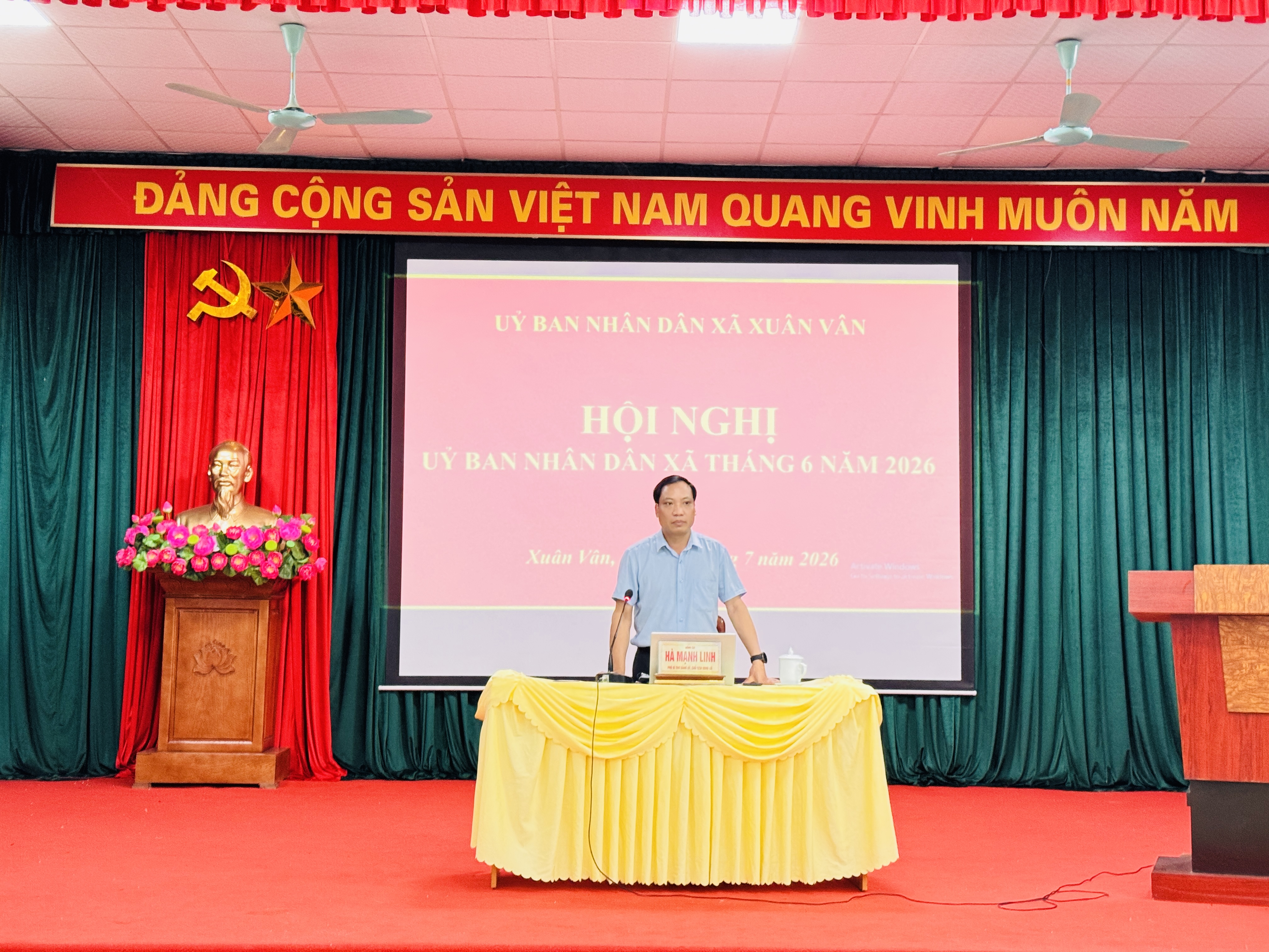 UBND XÃ XUÂN VÂN TỔ CHỨC PHIÊN HỌP THƯỜNG KỲ THÁNG 6 NĂM 2026