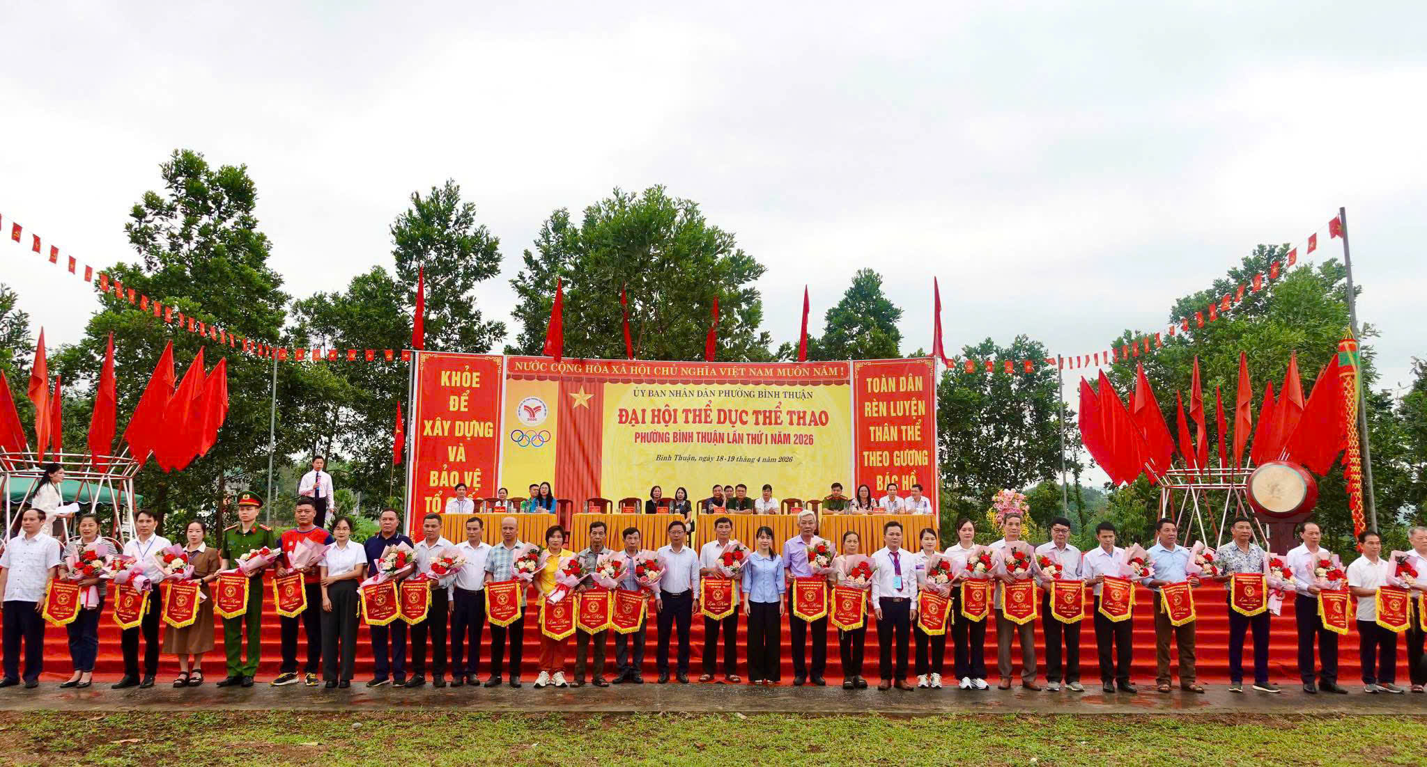 Khai mạc Đại hội Thể dục thể thao lần thứ I phường Bình Thuận năm 2026