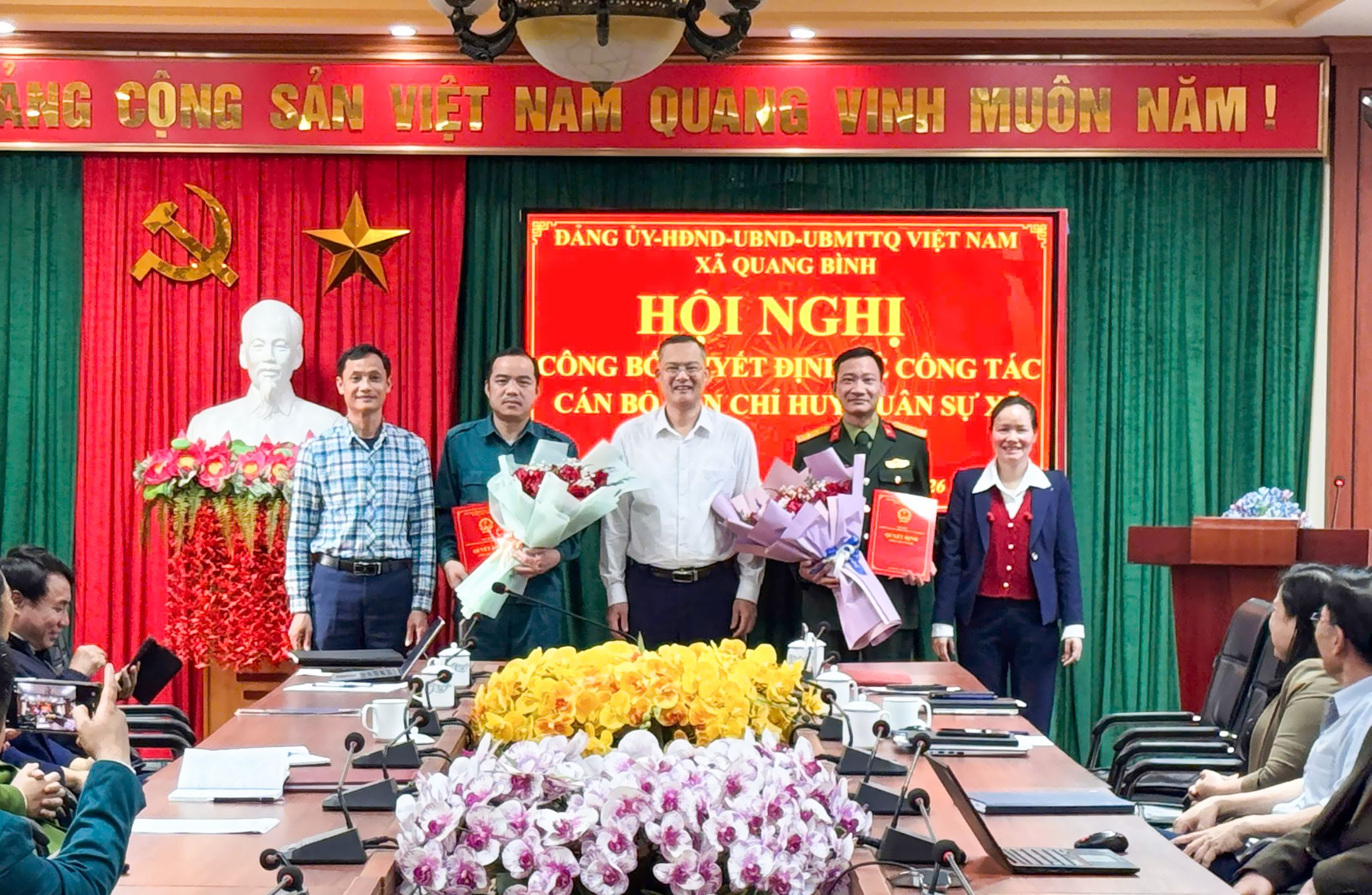 Quang Bình tổ chức Hội nghị công bố Quyết định về công tác cán bộ