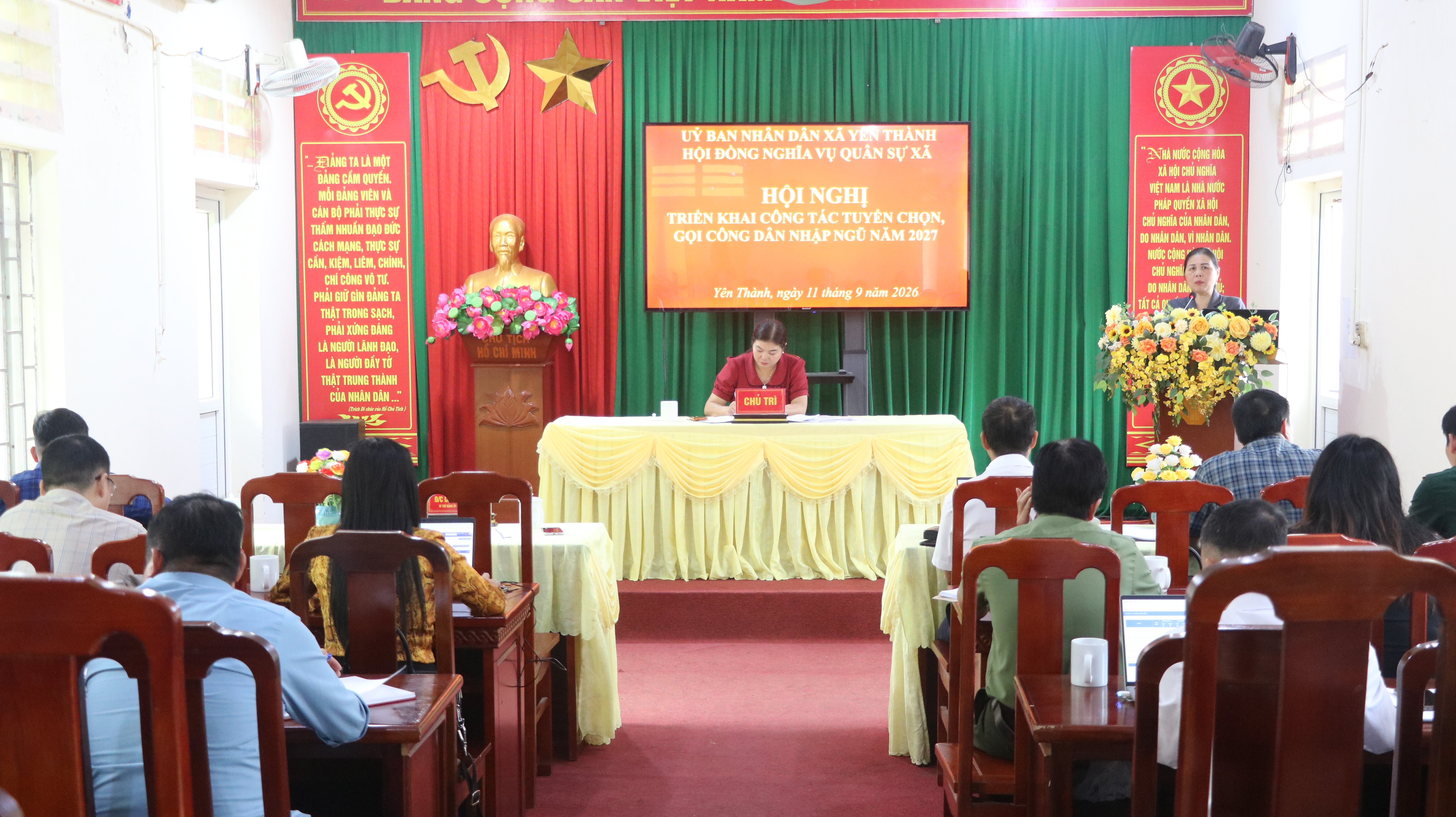 Yên Thành: triển khai công tác tuyển chọn, gọi công dân nhập ngũ năm 2027