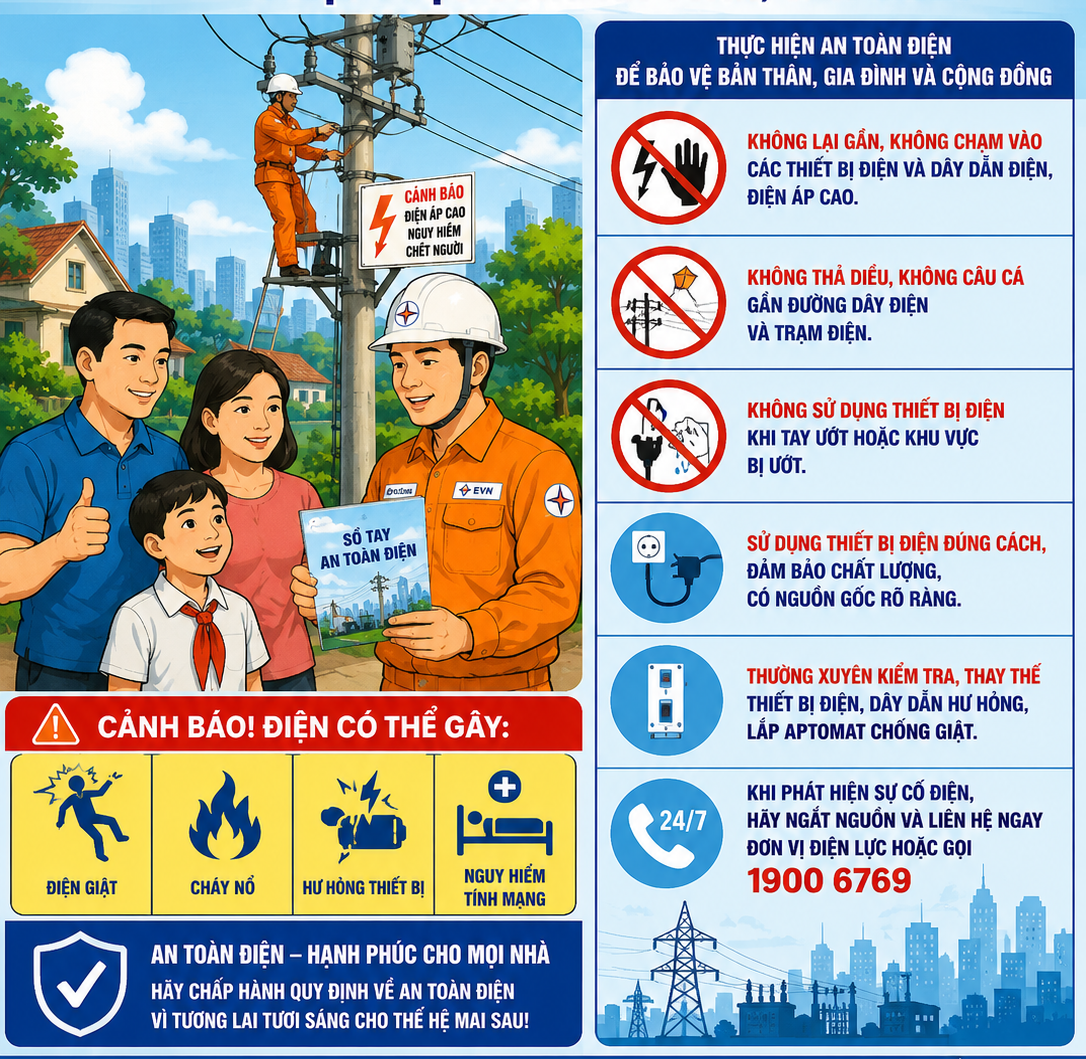 Tuyên truyền an toàn điện trong nhân dân