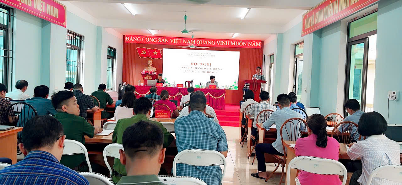 ĐẢNG BỘ XÃ CÁN TỶ TỔ CHỨC HỘI NGHỊ BAN CHẤP HÀNH ĐẢNG BỘ XÃ LẦN THỨ VI (MỞ RỘNG)