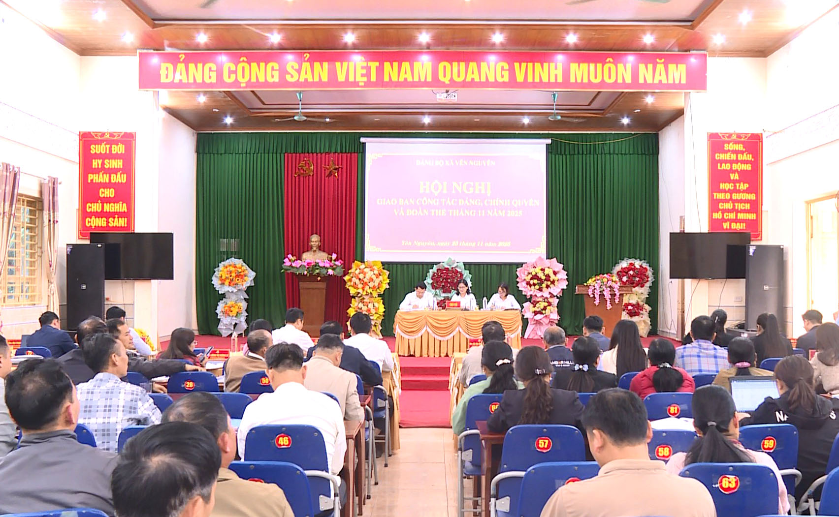 Yên Nguyên tổ chức Hội nghị giao ban công tác Đảng, Chính quyền và đoàn thể tháng 11/2025