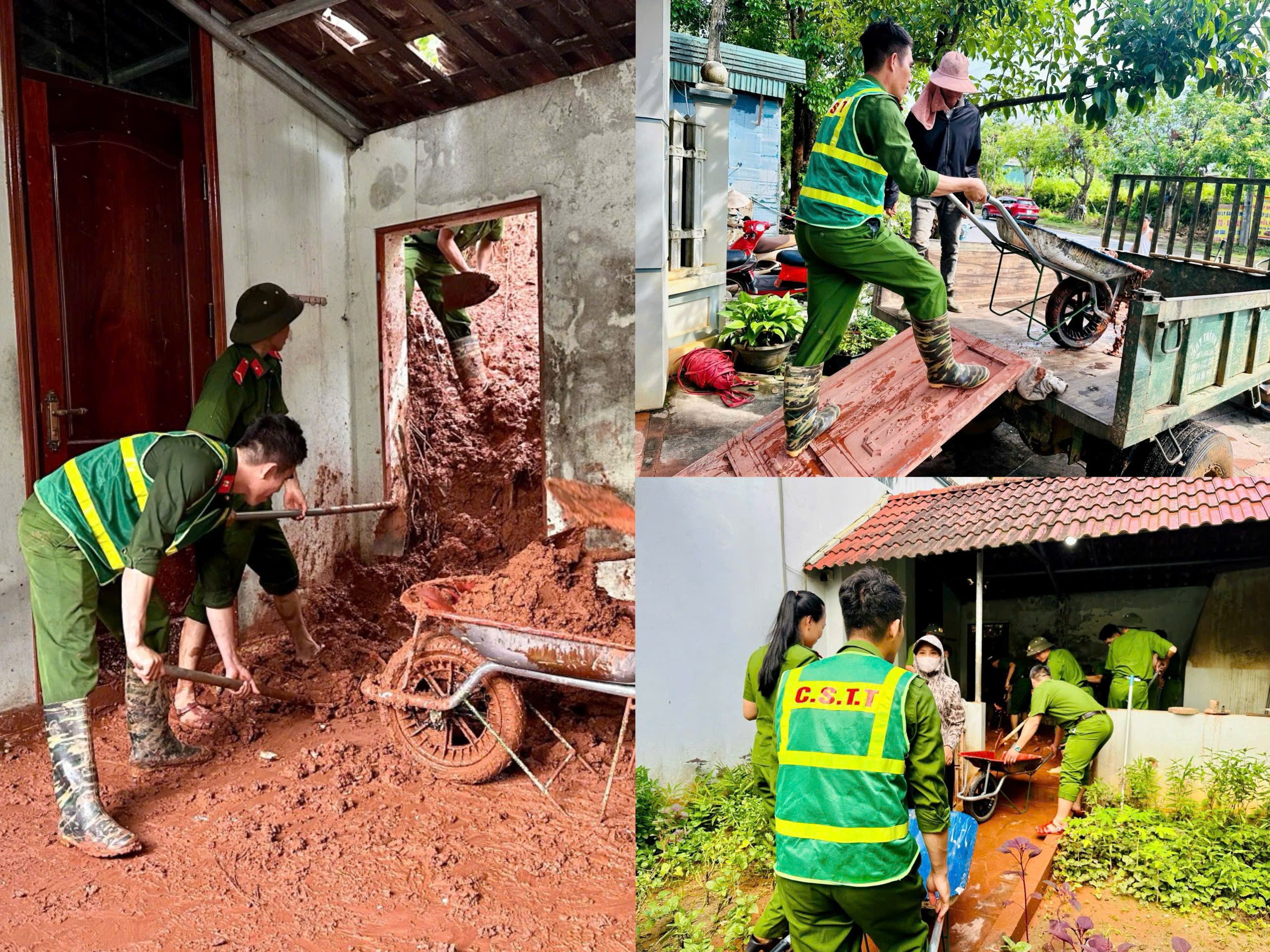 Tuyên Quang: Công an cơ sở hỗ trợ Nhân dân khắc phục khó khăn, bảo đảm an toàn mùa mưa lũ
