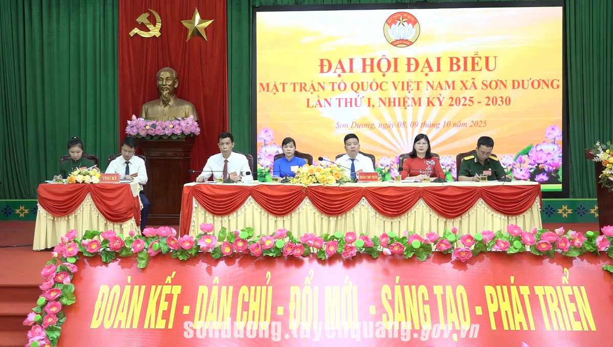 Phiên họp thứ nhất Đại hội đại biểu Mặt trận Tổ quốc Việt Nam xã Sơn Dương lần thứ I, nhiệm kỳ 2025 – 2030