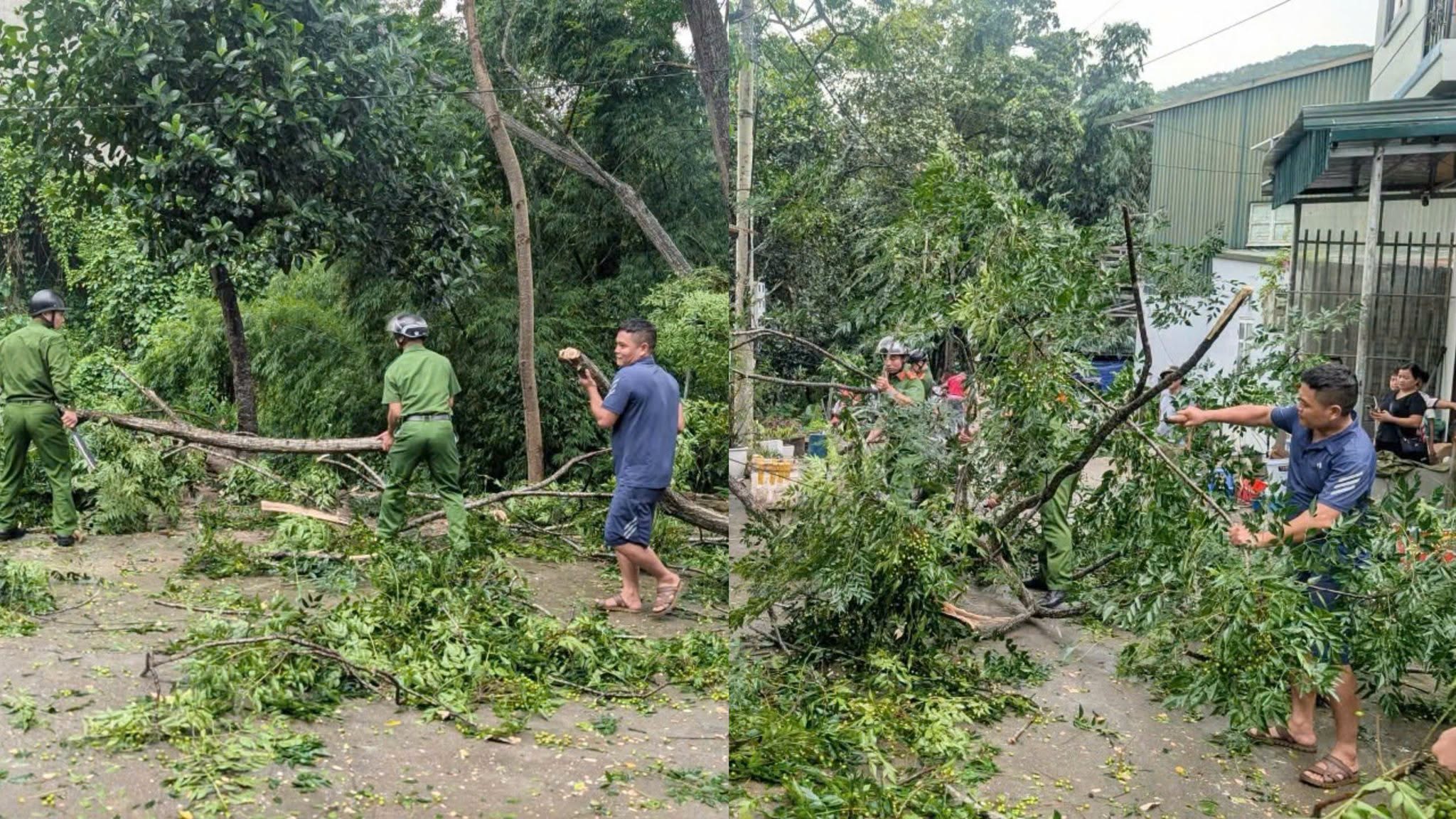 LỰC LƯỢNG CÔNG AN CƠ SỞ HỖ TRỢ NHÂN DÂN KHẮC PHỤC HẬU QUẢ THIÊN TAI