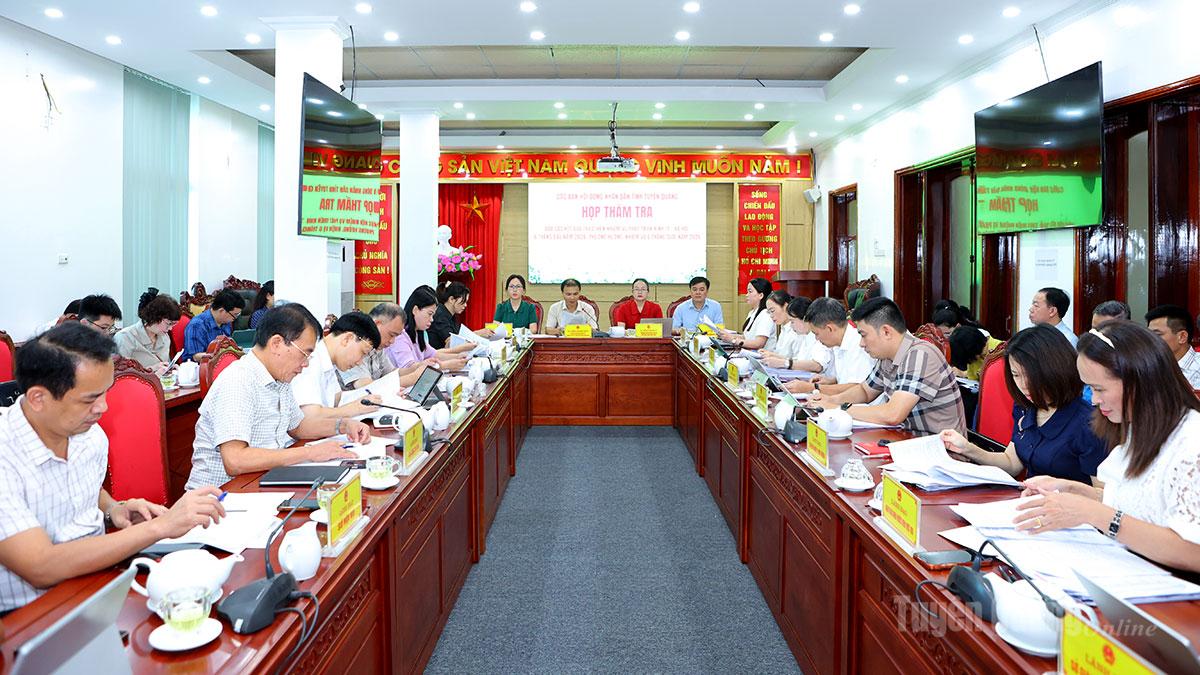 Các Ban HĐND tỉnh thẩm tra các dự thảo nghị quyết trình Kỳ họp thứ tư HĐND tỉnh khóa XX
