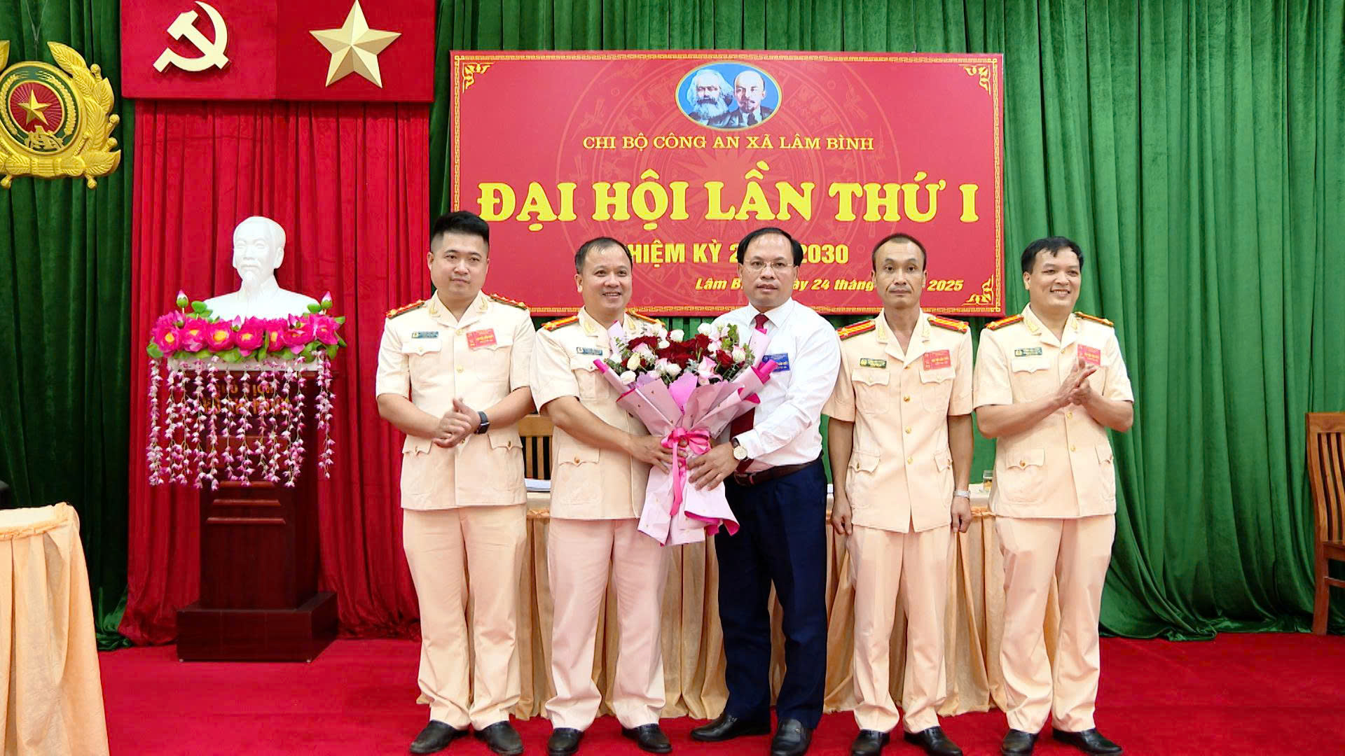 Đại hội Chi bộ Công an xã Lâm Bình lần thứ I, nhiệm kỳ 2025-2030 