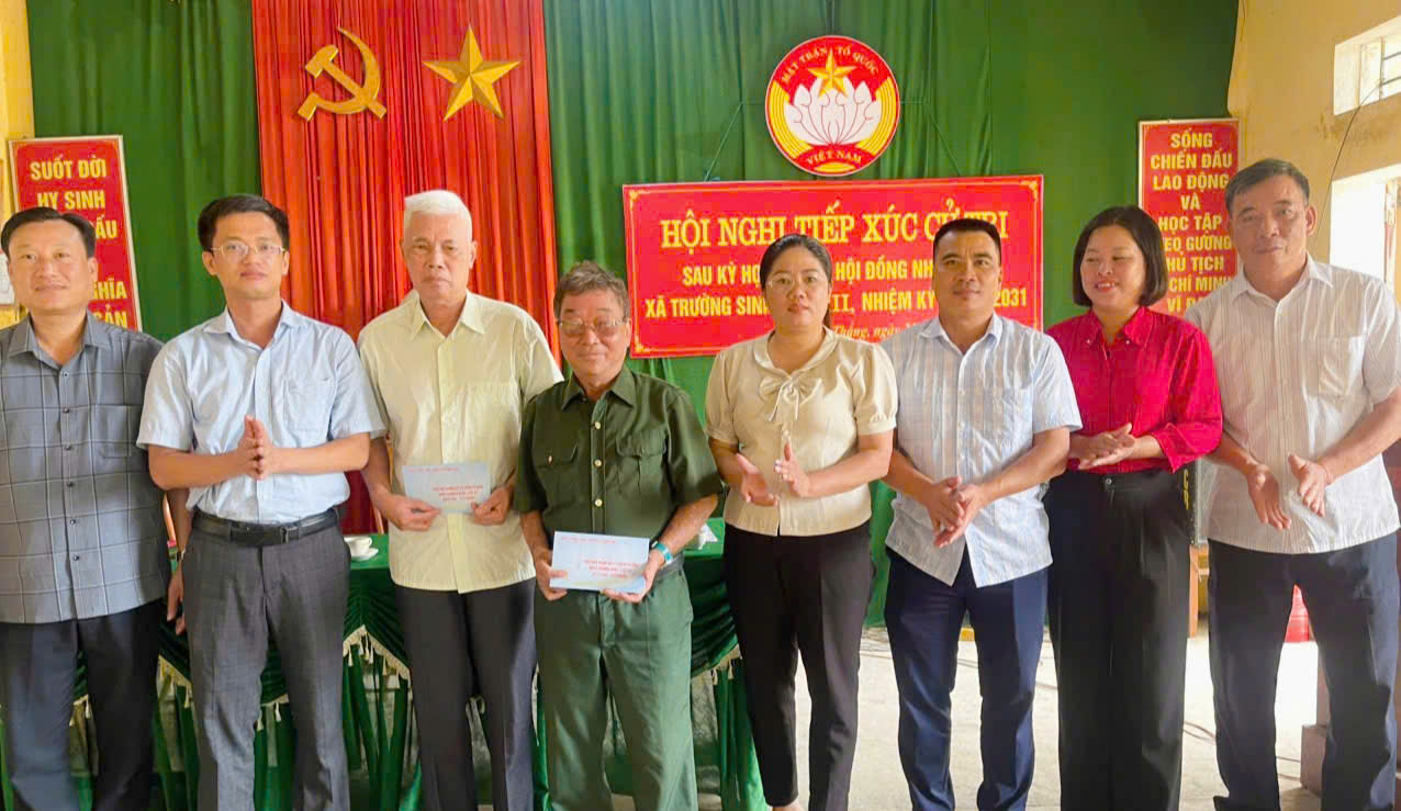 Đại biểu Hội đồng nhân dân xã Trường Sinh khóa III, nhiệm kỳ 2026 - 2031 tiếp xúc cử tri sau kỳ họp thứ Ba