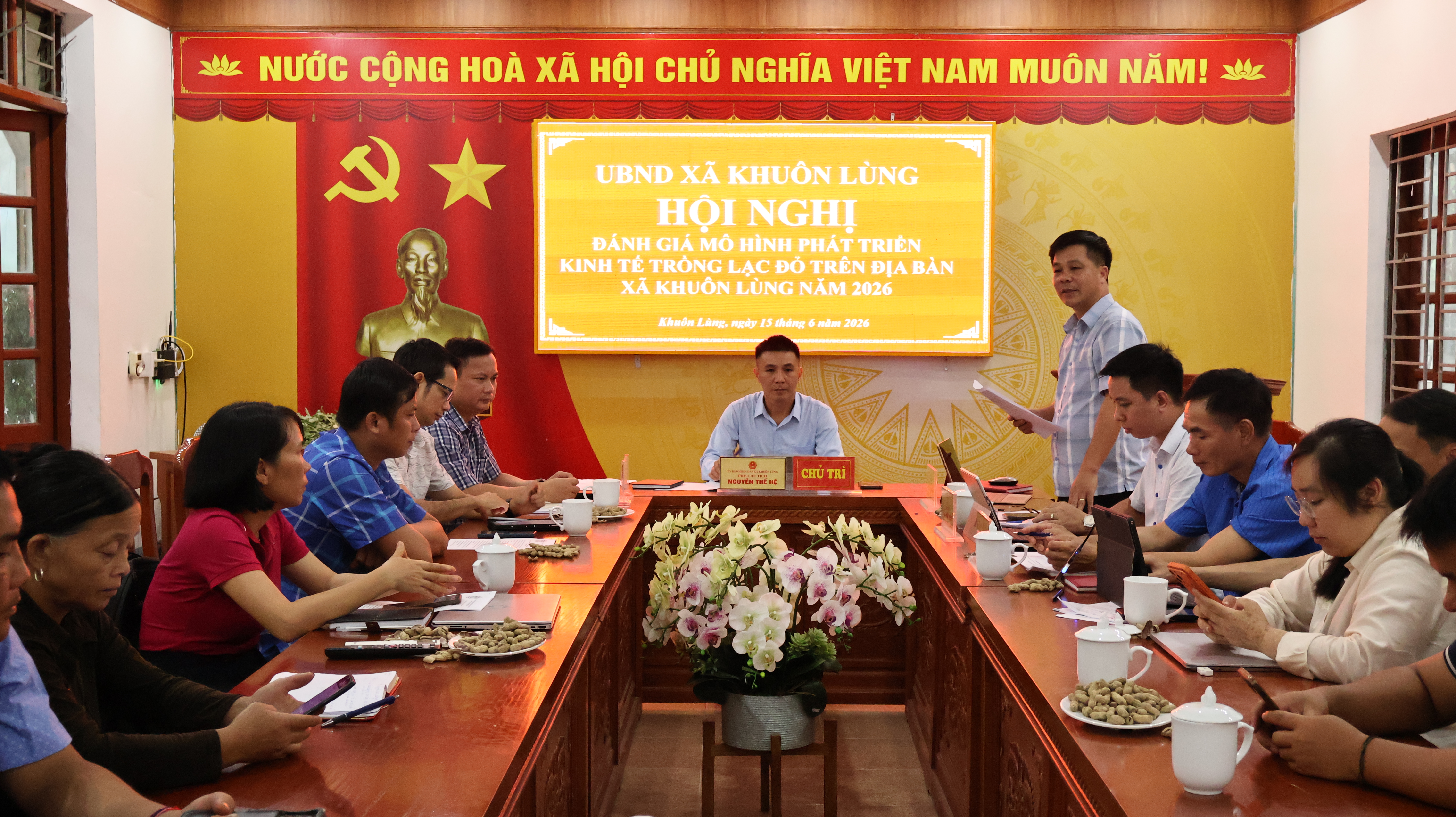 HỘI NGHỊ ĐÁNH GIÁ MÔ HÌNH PHÁT TRIỂN KINH TẾ TRỒNG LẠC ĐỎ TRÊN ĐỊA BÀN XÃ KHUÔN LÙNG NĂM 2026